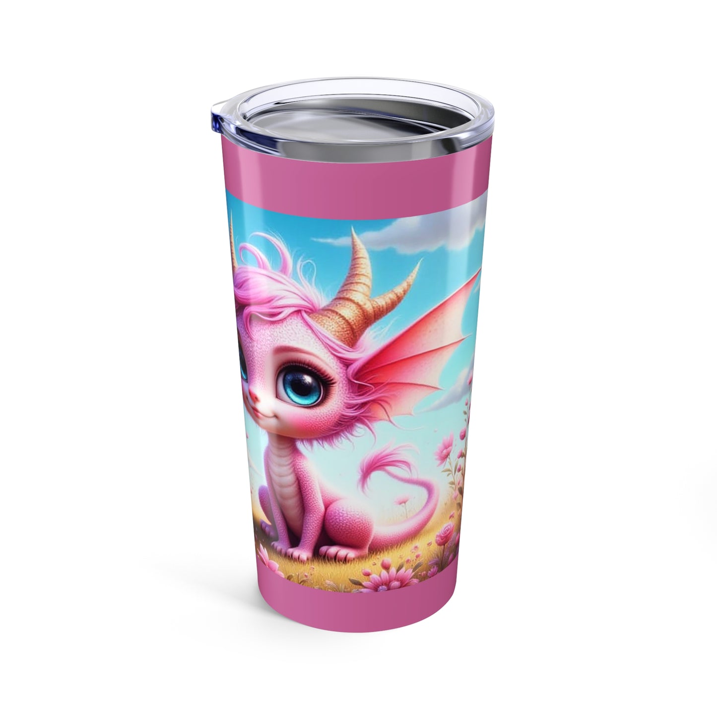 Fantasy Dragon Tumbler 20oz - Cute Drinkware, Magical Gift, Kid's Birthday, Fairy Tale Decor, Halloween Cup