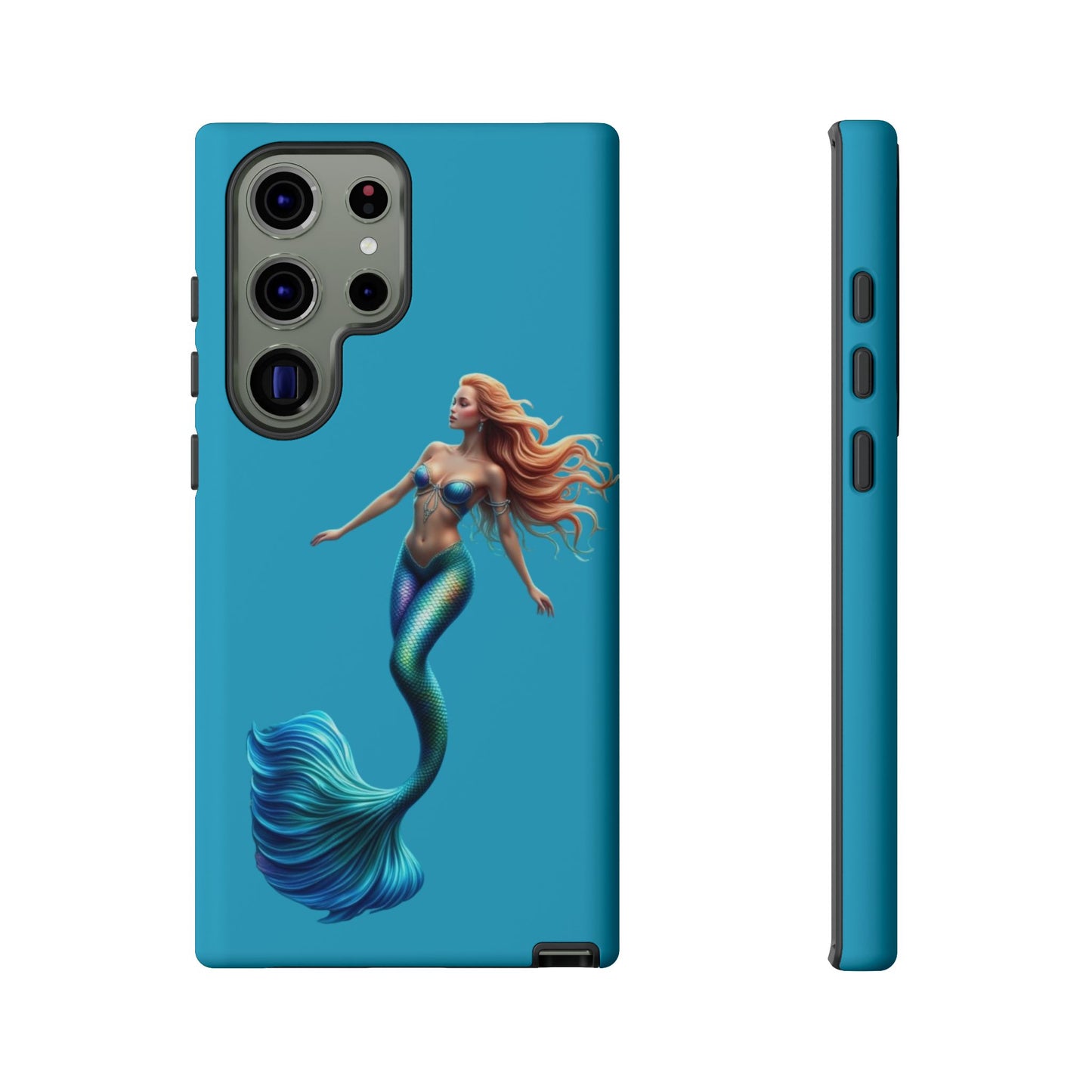 Mermaid Phone Case, Tough Phone Cover, Ocean Lover Gift, Cute Mermaid Accessory, Summer Vibes Case