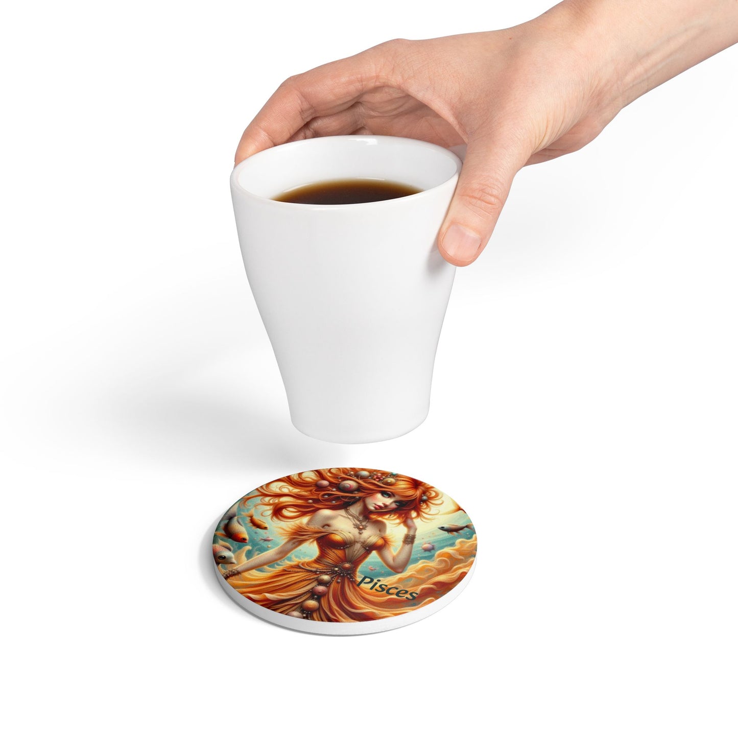 Ceramic Coaster, Zodiac Pisces, Astrology Signs, Unique Designs, Gift Ideas