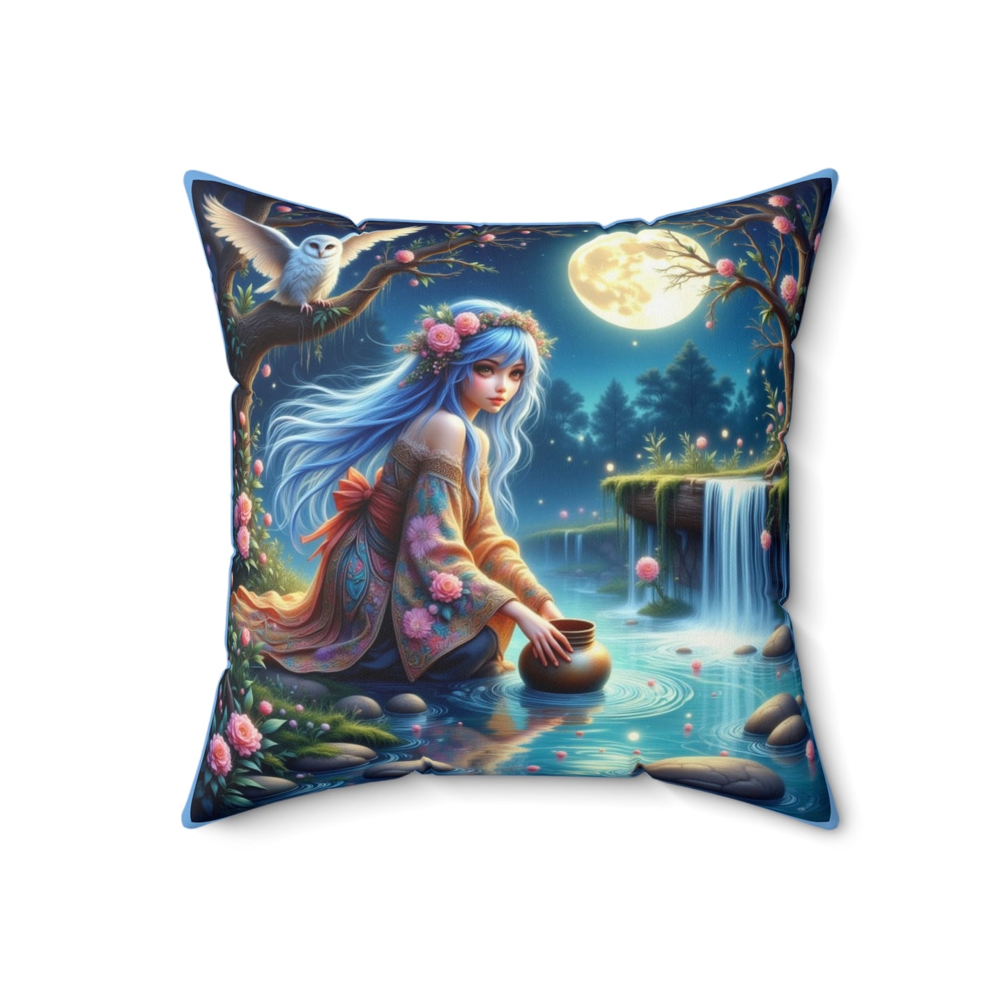 Zodiac Virgo, Enchanting Fairy Tale Pillow, Cozy Home Decor, Ideals for Bedrooms, Gift for Dreamers, Magical Pillow for Relaxation, Nature-Inspired [...]