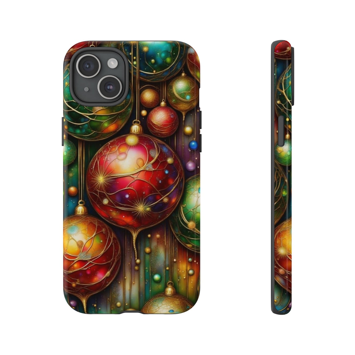 Colorful Holiday Phone Case, Festive Smartphone Cover, Christmas Gift, Artistic Phone Protector, Unique Holiday Accessory