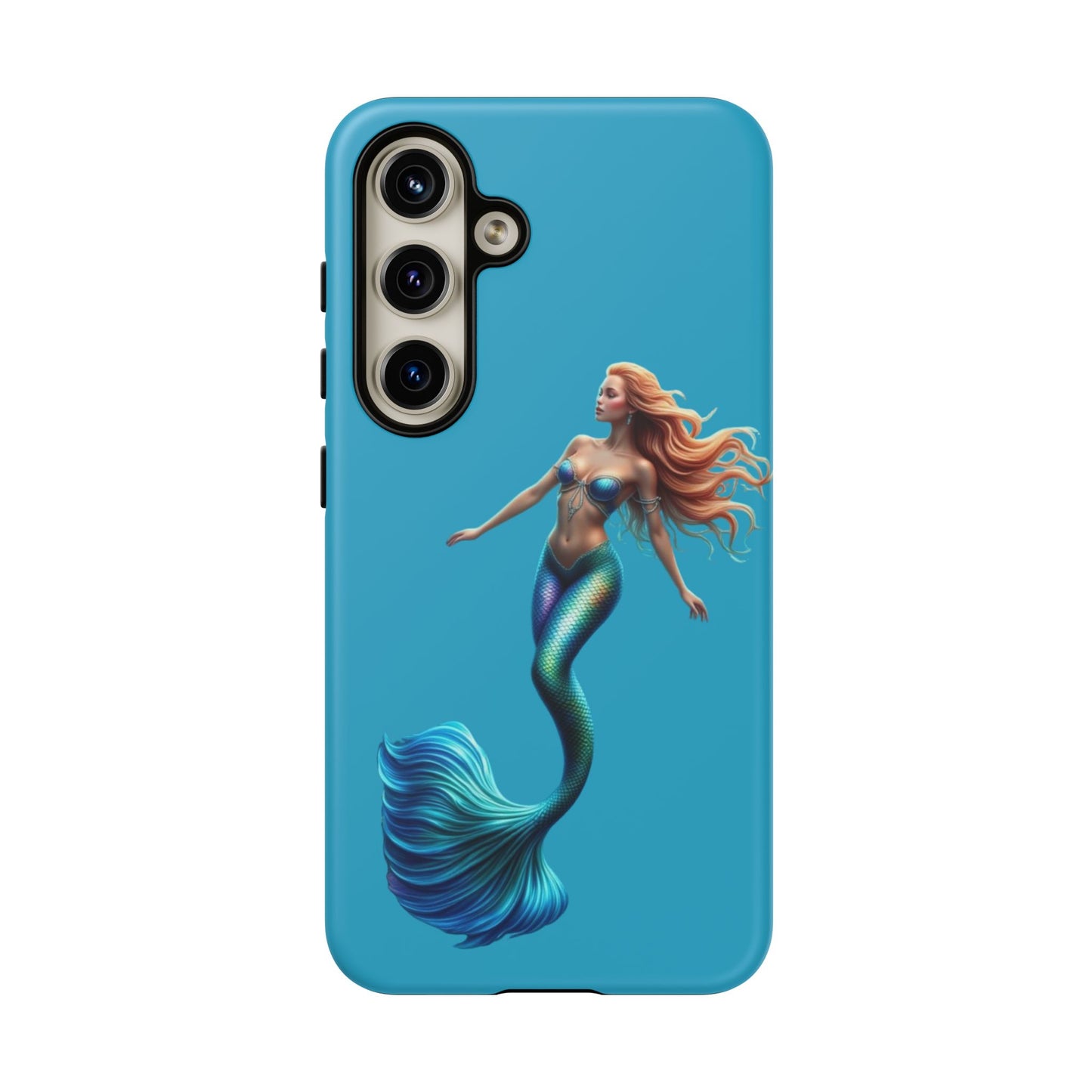 Mermaid Phone Case, Tough Phone Cover, Ocean Lover Gift, Cute Mermaid Accessory, Summer Vibes Case
