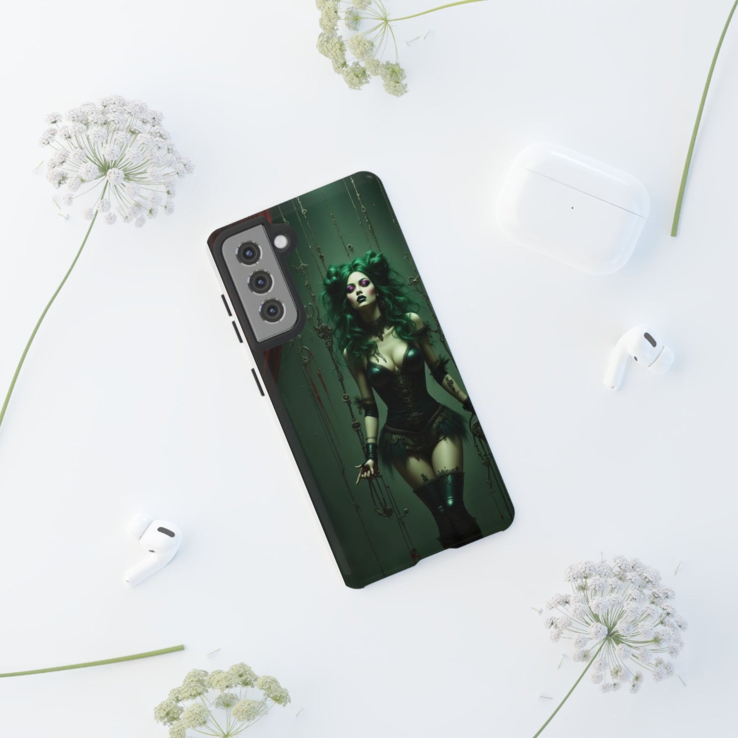 Gothic Phone Case for Tough Souls, Dark Aesthetic, Halloween Gift, Alternative Fashion, Unique Mobile Accessory