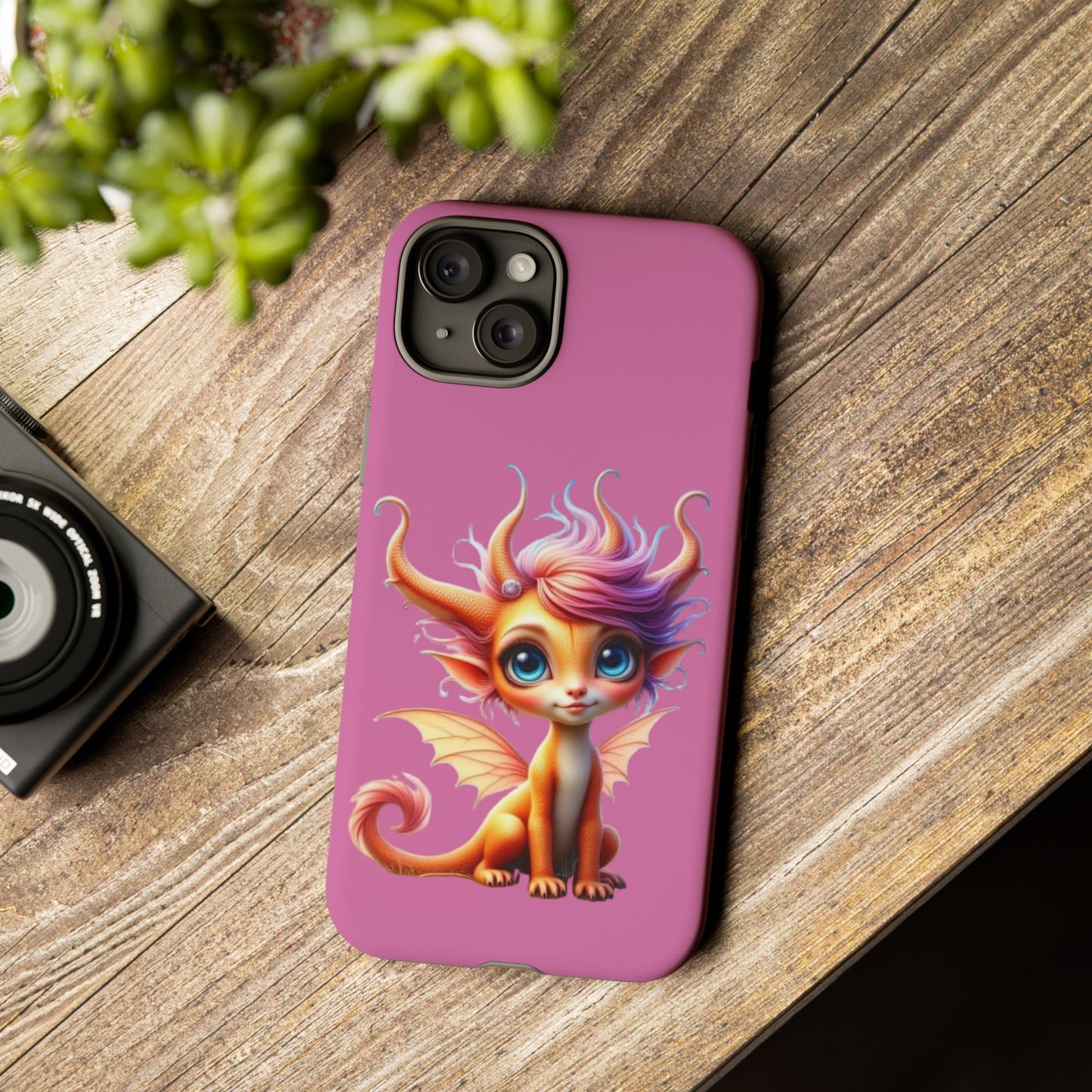 Dragon-Themed Phone Case, Cute Fantasy Phone Cover, Gifts for Kids, Magical Dragon Design, Birthday Present, Phone Accessories