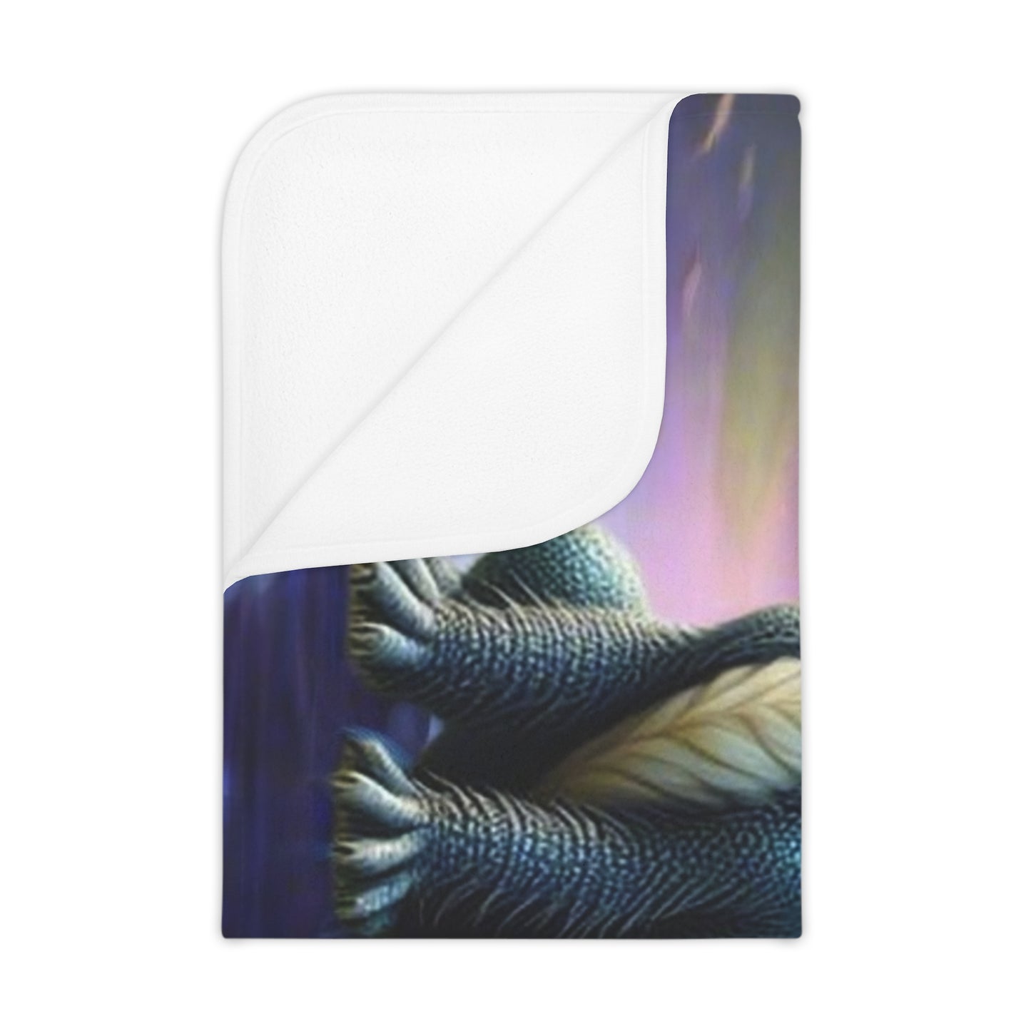 Cozy Dragon Toddler Blanket | Cute Fantasy Nursery Decor, Baby Gift, Playroom Accessory, Kid's Room Blanket