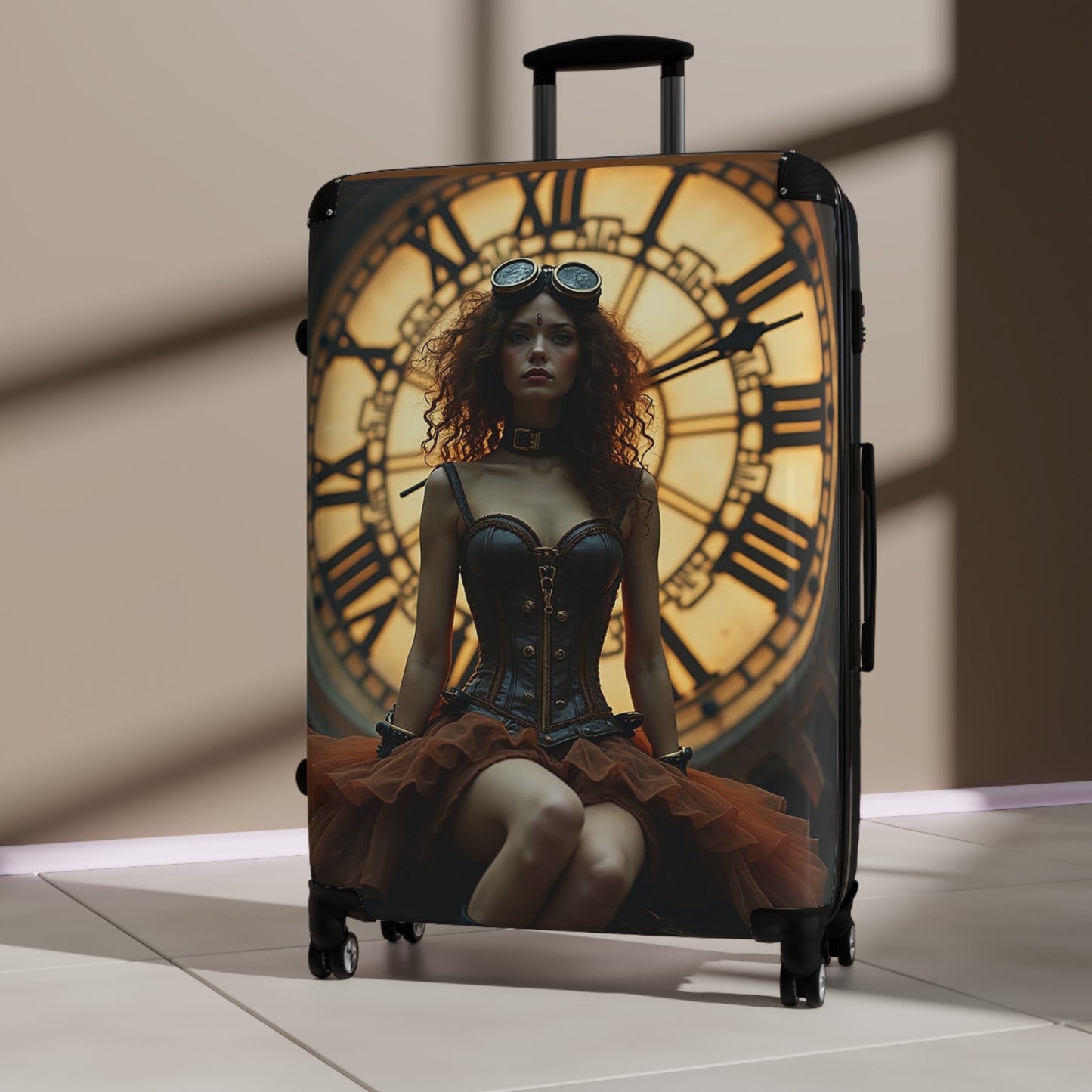 Lucy Steampunk Stylish Suitcase - Unique Travel Luggage for Adventurers, Ideal Gift for Travelers, Vintage-Inspired Travel Gear, Perfect [...]