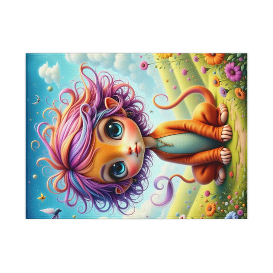 Whimsical Lion Toddler Blanket | Soft Kids' Throw for Nurseries, Playrooms, Unique Baby Gift, Cozy Bedtime, Baby Dragon