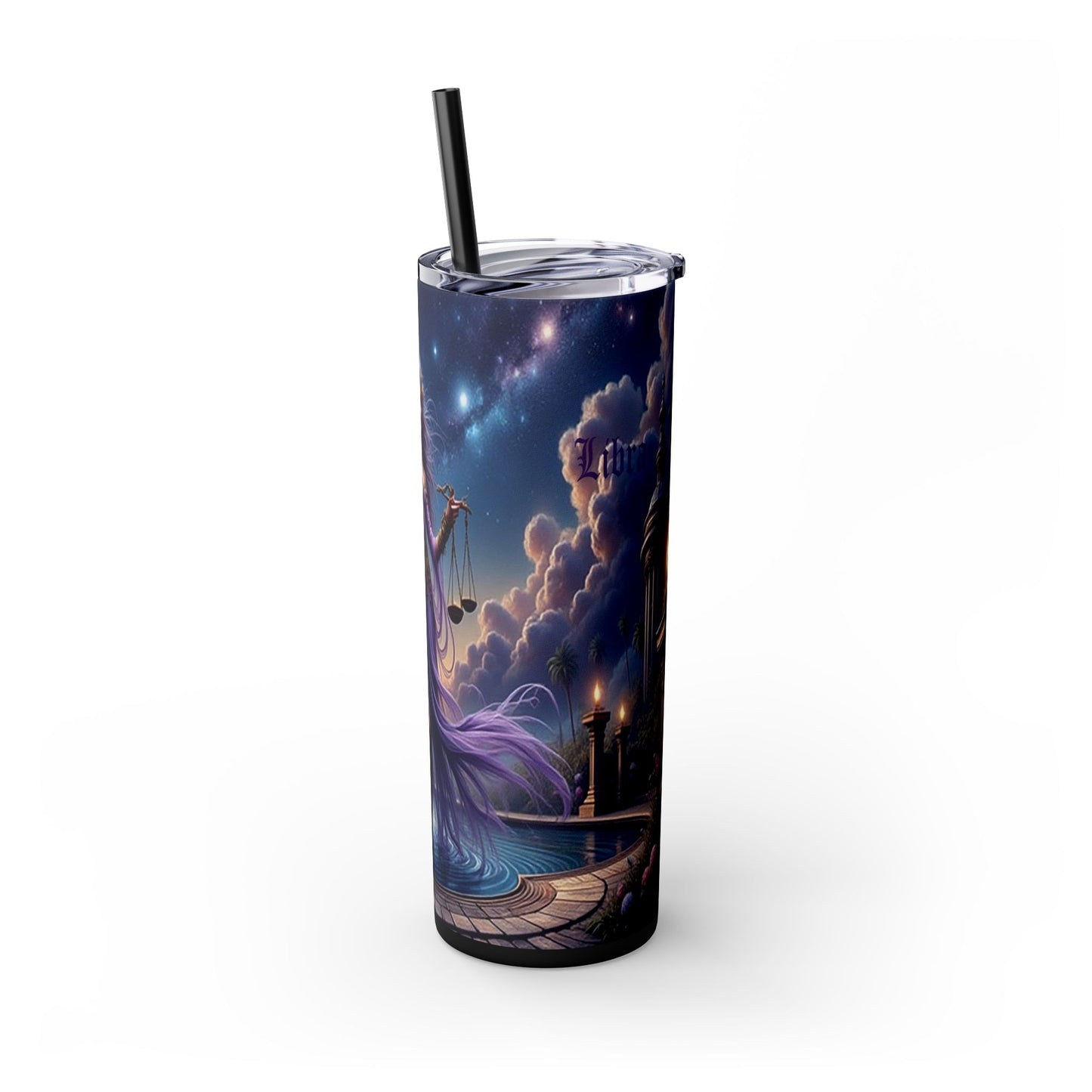 Zodiac Libra Tumbler with Straw 20oz