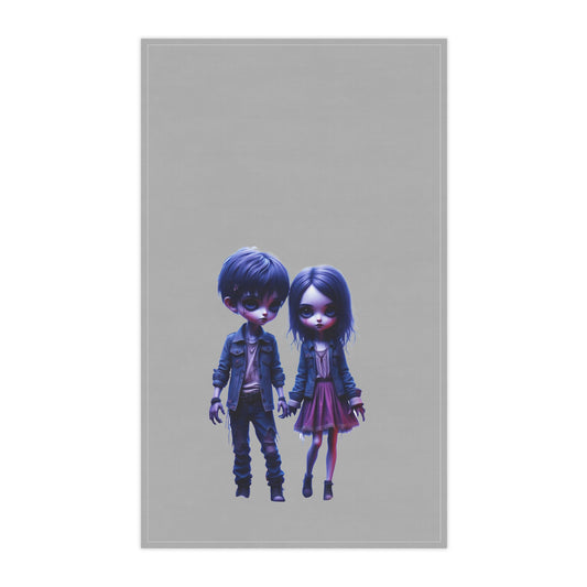 Tiny Terrors Baxter & Beatrice, Tea Towels (cotton, poly), Zombie Kids, Creepy Kids