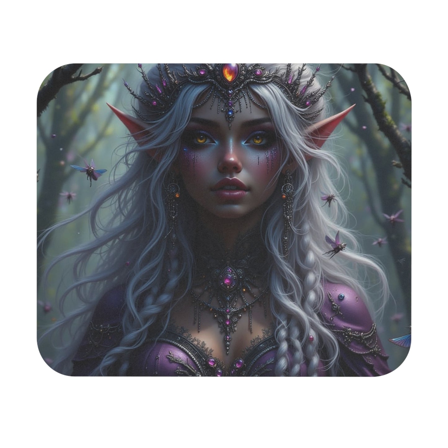 Enchanted Forest Mouse Pad - Mystic Elf Design, Gamer Gift, Fantasy Home Office Decor, Computer Accessory, Unique Desk Decor