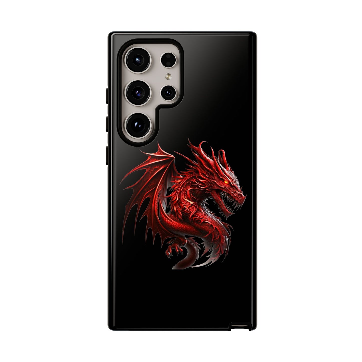 Red Dragon Phone Case, Fantasy Case, Tough Phone Cover, Gift for Gamers, Dragon Lover, Unique Mobile Accessory