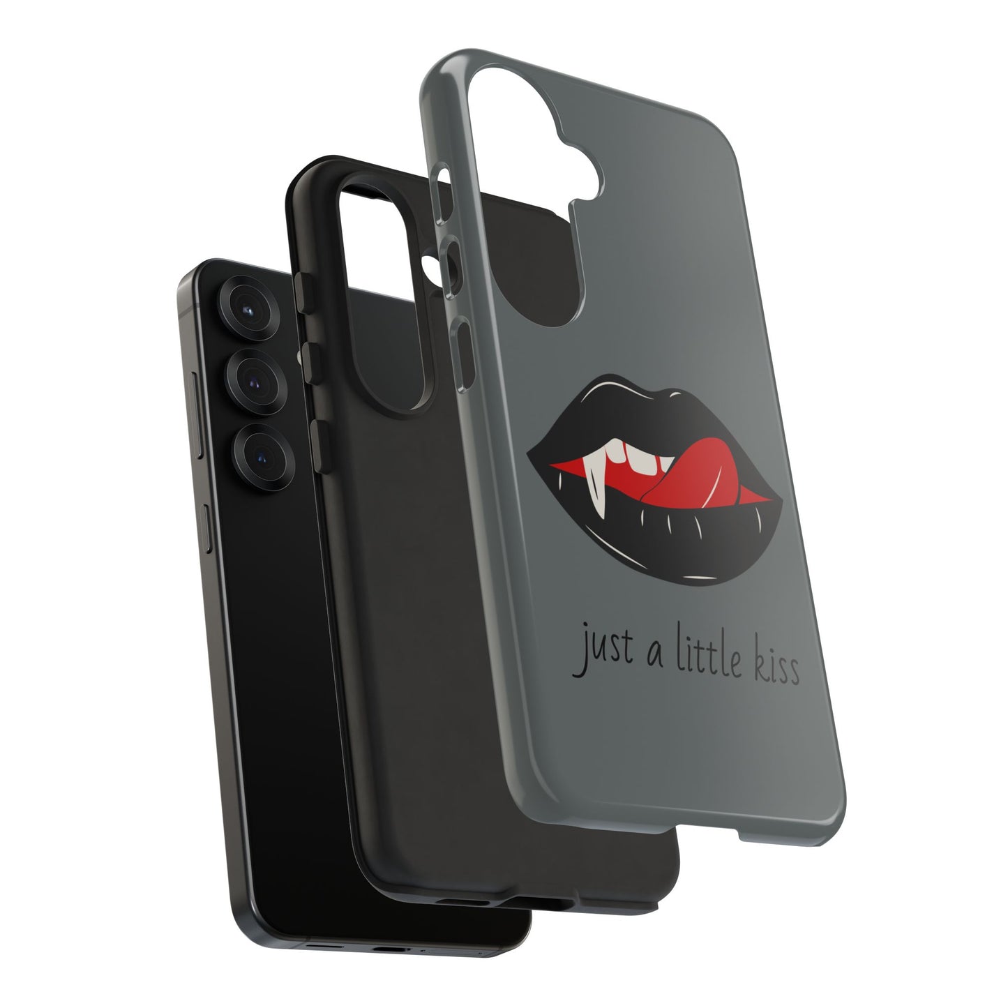 Vampire Lip Phone Case, Edgy Tech Accessories, Halloween Gifts, Goth Aesthetic, Quirky Cell Phone Cover