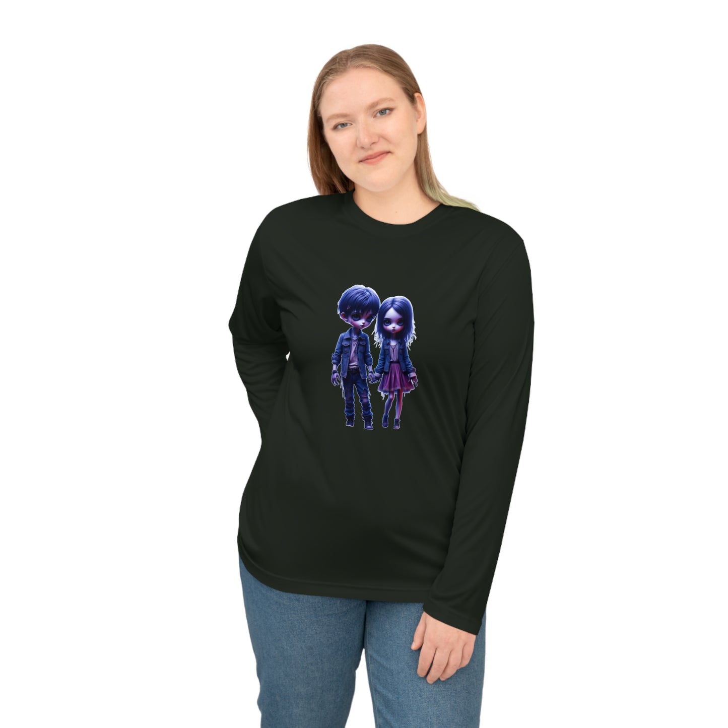 Chic Unisex Long Sleeve Performance Shirt with Unique Design, Ideal for Activewear, Casual Outings, Gifts, Halloween, and Everyday Wear