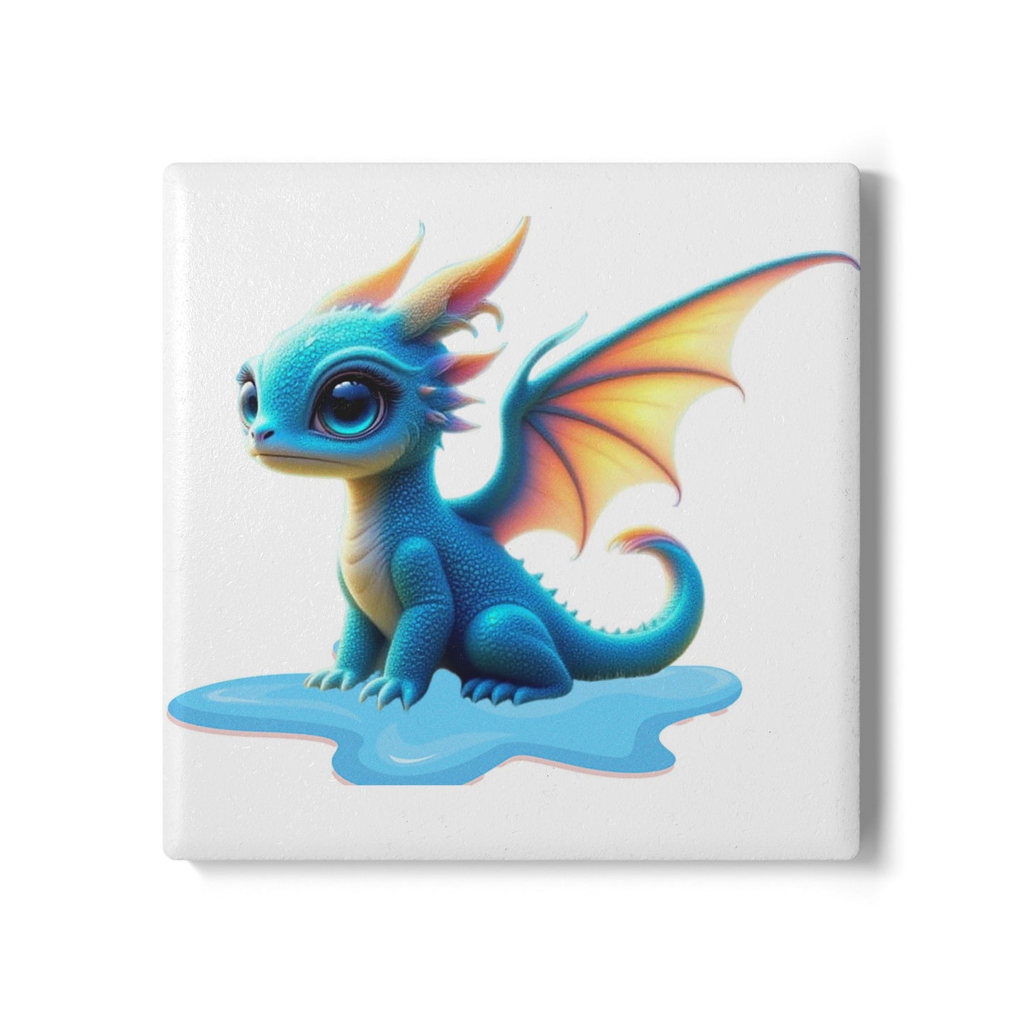 Ceramic Coaster, Baby Dragon Sky, Unique Gifts, Cool Designs