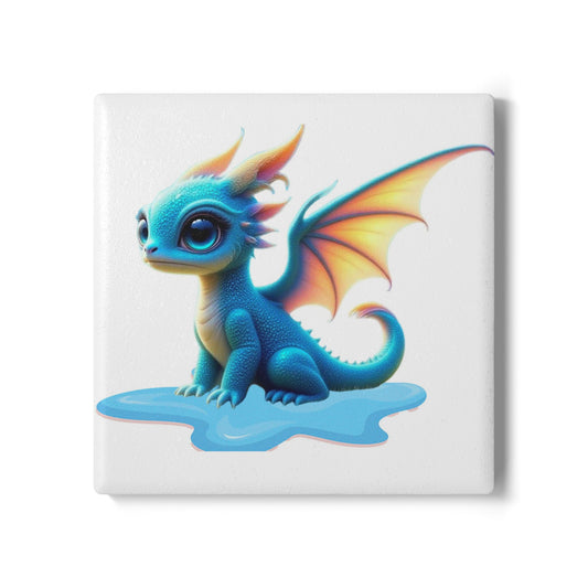 Ceramic Coaster, Baby Dragon Sky, Unique Gifts, Cool Designs