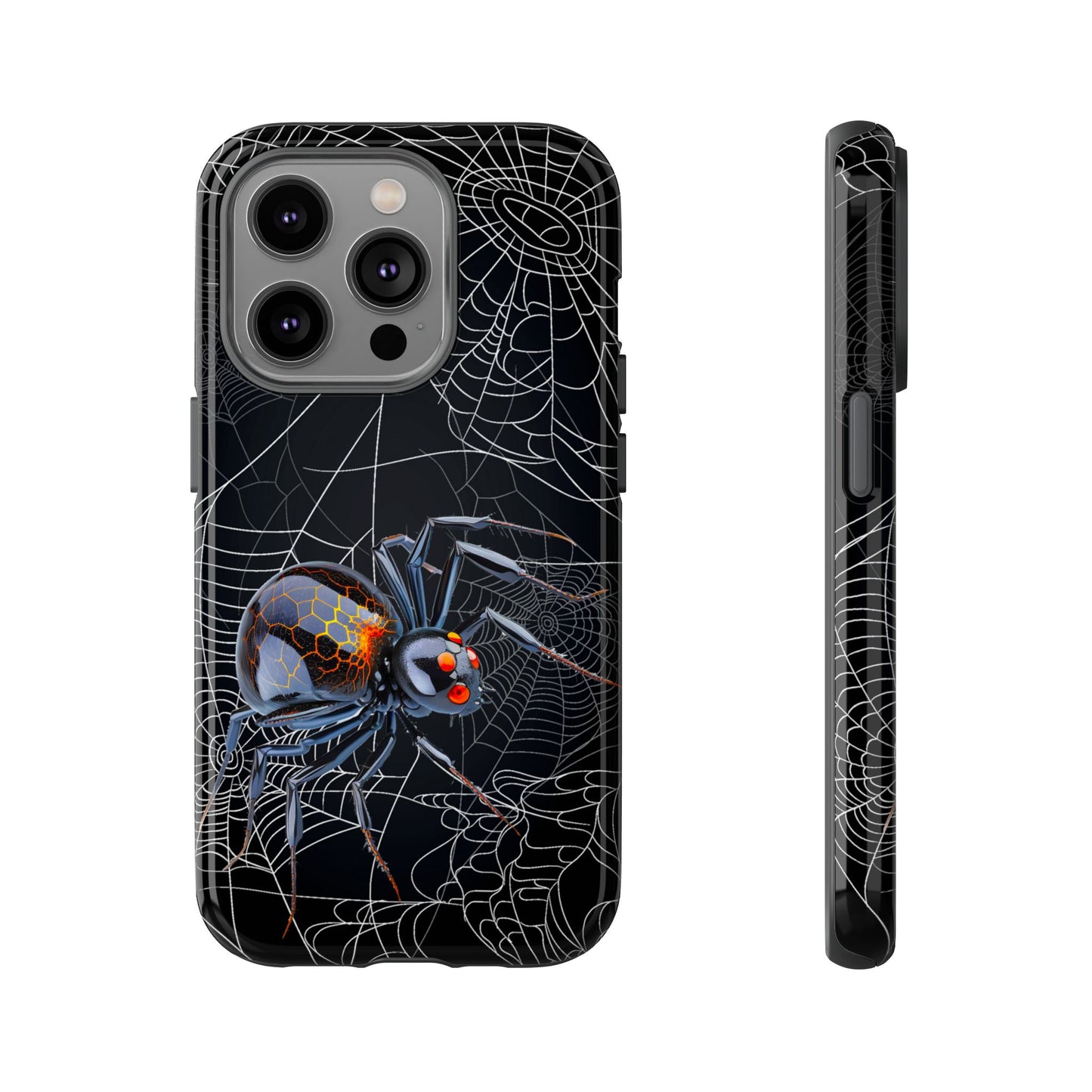 Spider Web Phone Case - Tough Cases for Halloween, Spooky Decor, Gift for Teens, Gothic Style, Unique Customizable Covers