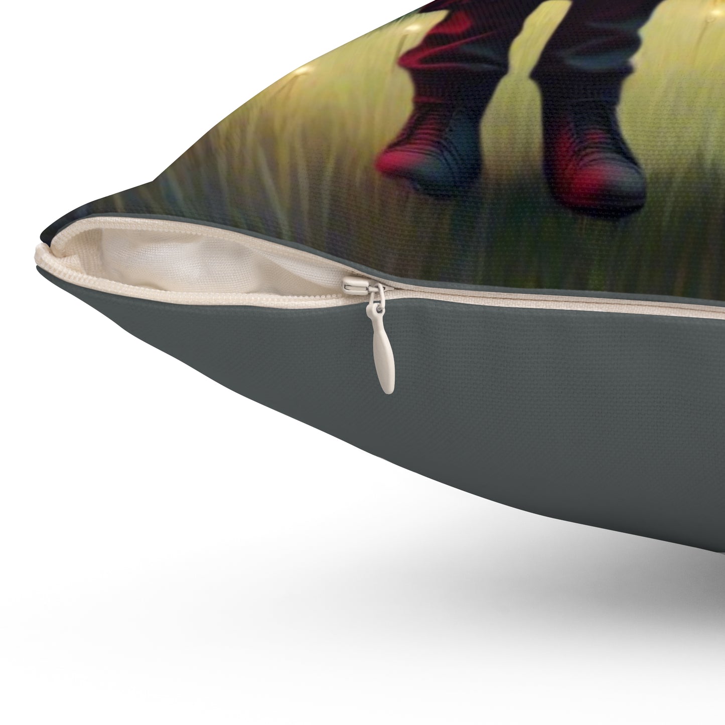 Gothic Creepy Square Pillow, Decorative Cushion, Spooky Home Decor, Cozy Fall Vibes, Witchy Gift Idea, Timmy and Tina