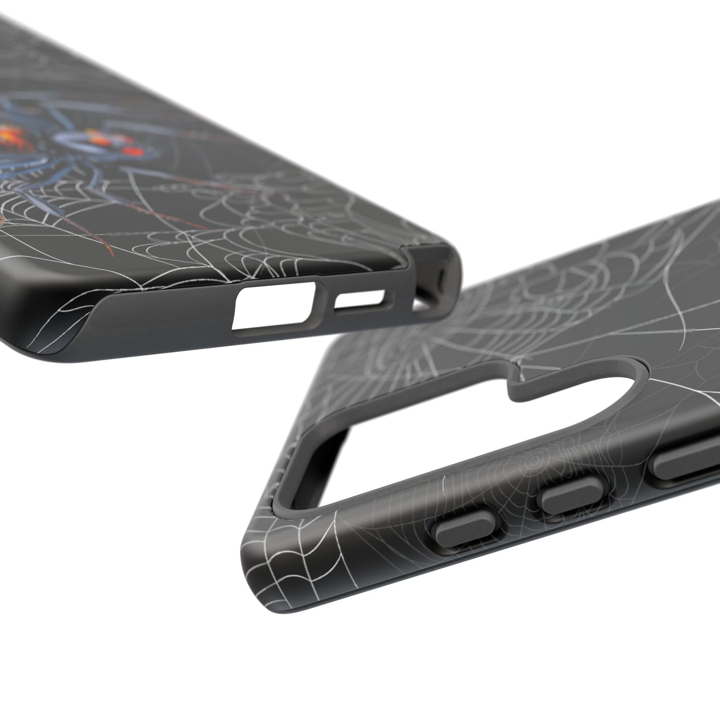 Spider Web Phone Case - Tough Cases for Halloween, Spooky Decor, Gift for Teens, Gothic Style, Unique Customizable Covers