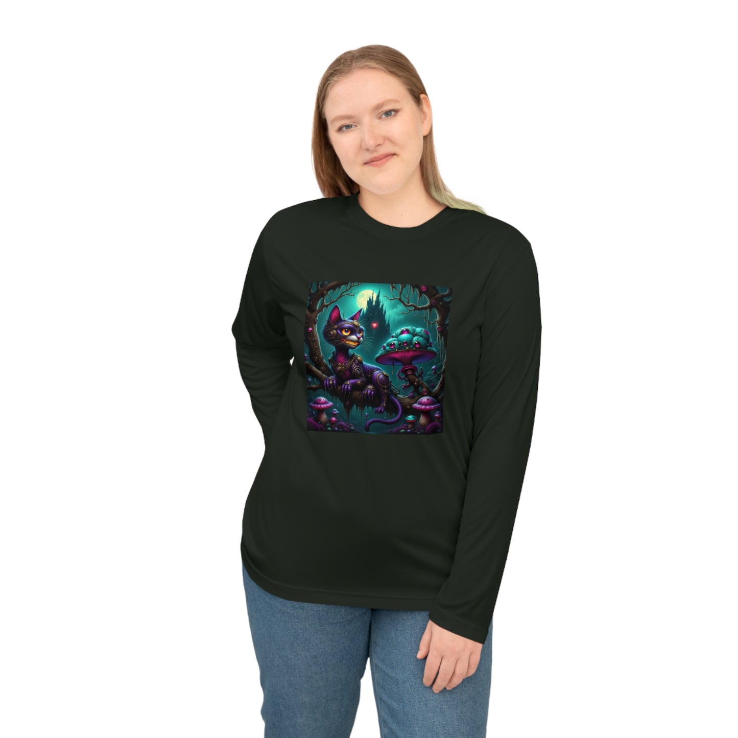 Mystical Cat Performance Long Sleeve Shirt | Unique Cat Design, Fantasy Apparel, Gift for Cat Lovers, Lightweight Activewear, Perfect [...]
