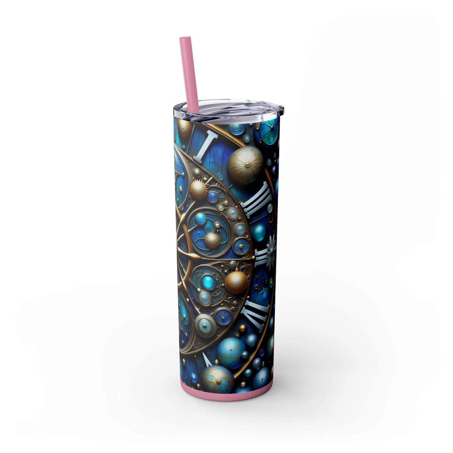 Galactic Skinny Tumbler | 20oz | Cosmic Drinkware, Celestial Design, Astronomy Gift, Party Favors, Starry Night Tumbler