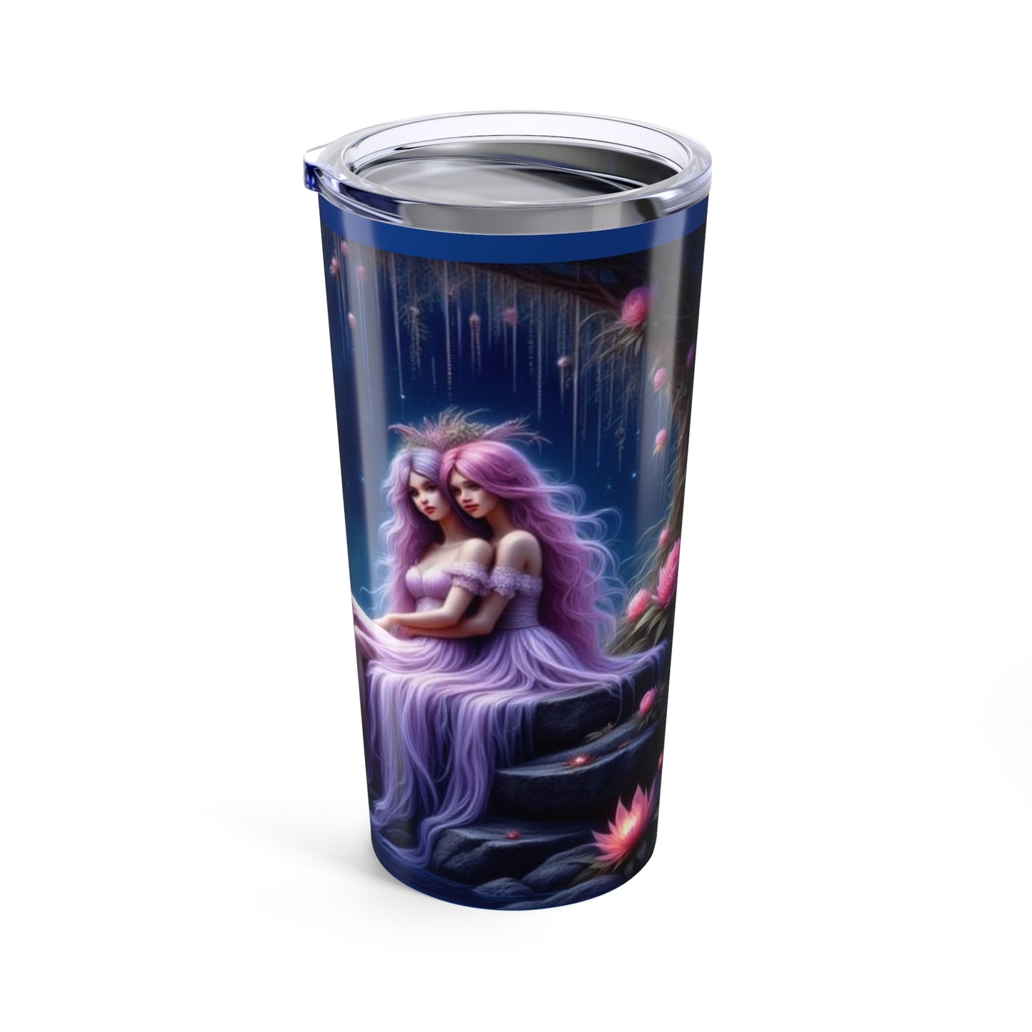 Fantasy Tumbler, Celestial Drinkware, Starry Night Tumbler, Magical Travel Mug, Dreamy Sipware, Unique Gift for Dreamers