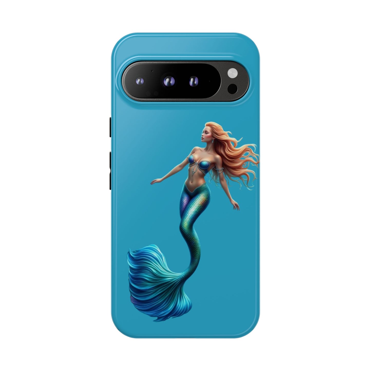 Mermaid Phone Case, Tough Phone Cover, Ocean Lover Gift, Cute Mermaid Accessory, Summer Vibes Case