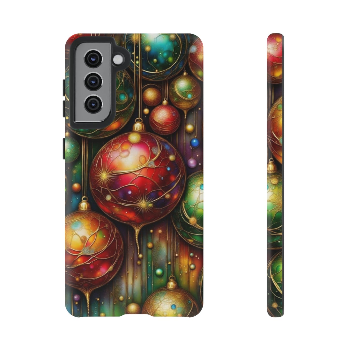 Colorful Holiday Phone Case, Festive Smartphone Cover, Christmas Gift, Artistic Phone Protector, Unique Holiday Accessory