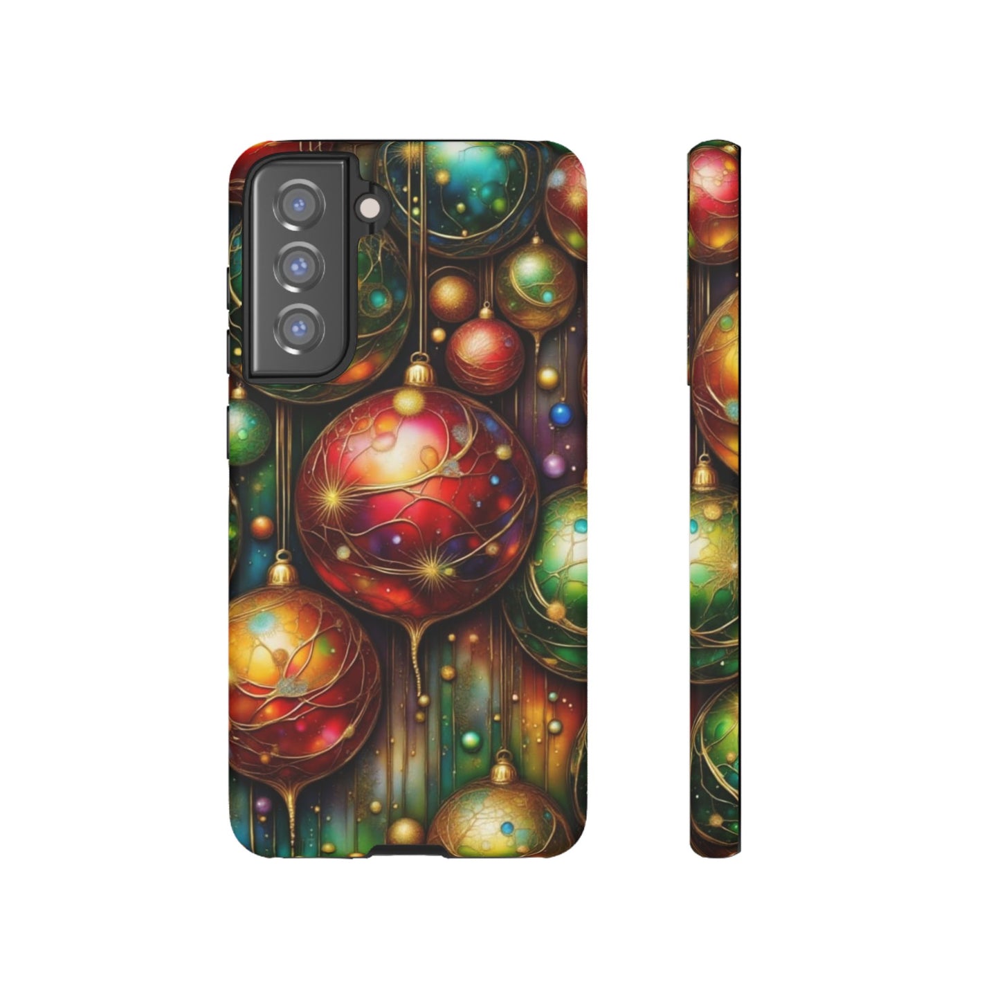 Colorful Holiday Phone Case, Festive Smartphone Cover, Christmas Gift, Artistic Phone Protector, Unique Holiday Accessory