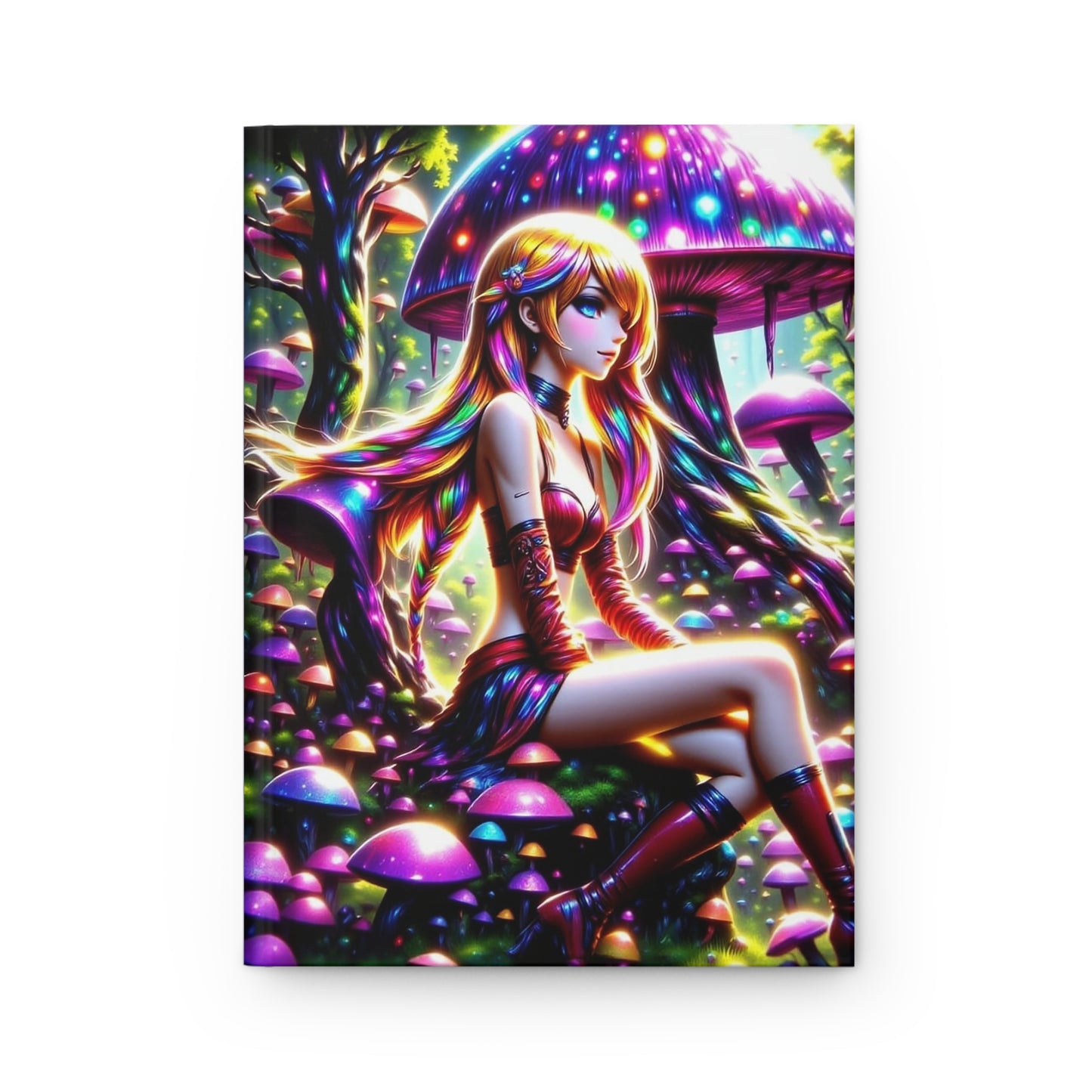 Vibrant Fantasy Hardcover Journal, Enchanted Notebook for Creative Souls, Gift for Writers, Artists, and Dreamers