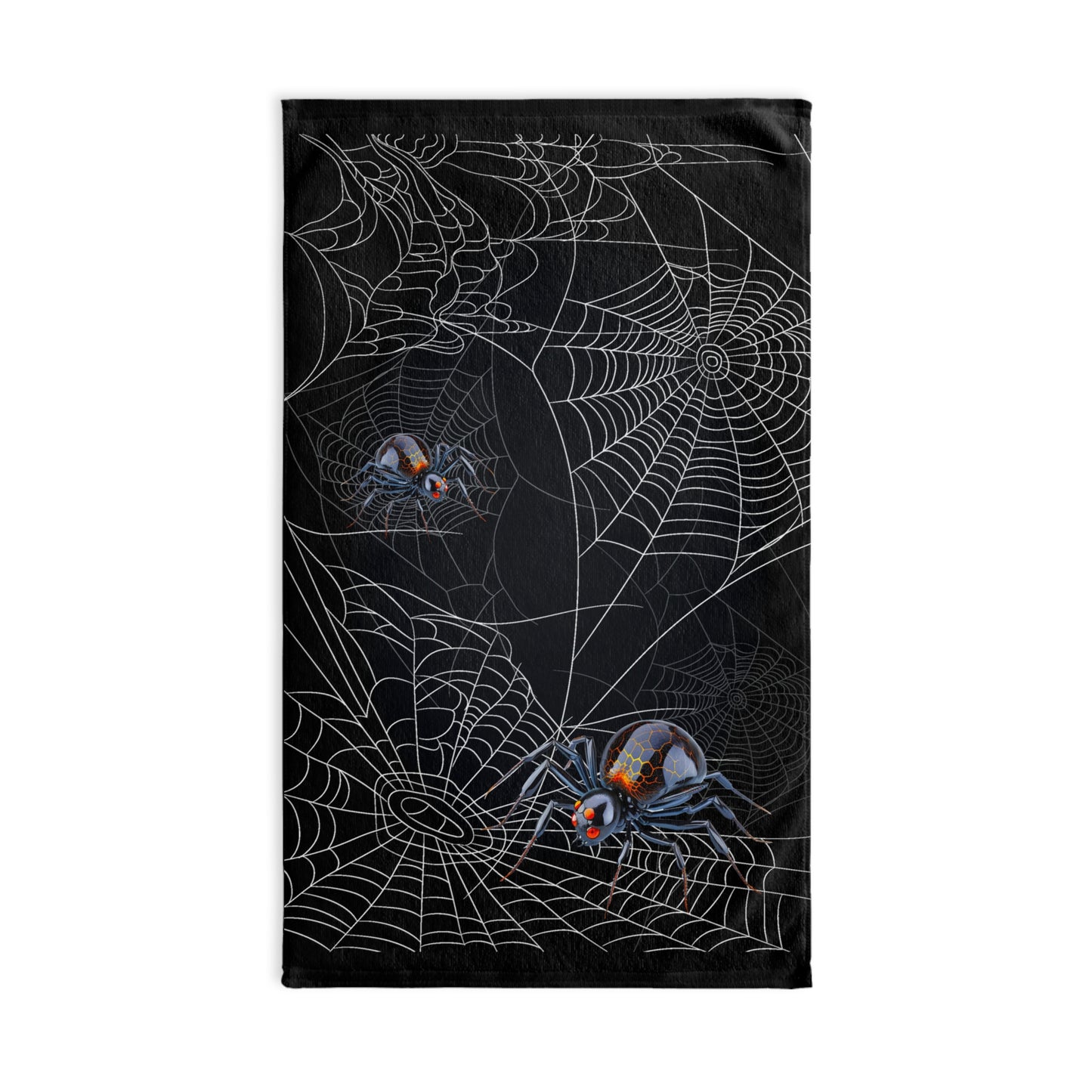 Spooky Spider Web Hand Towel | Halloween Decor, Kitchen Towel, Bathroom Accessory, Gothic Homeware, Gift for Spider Lovers