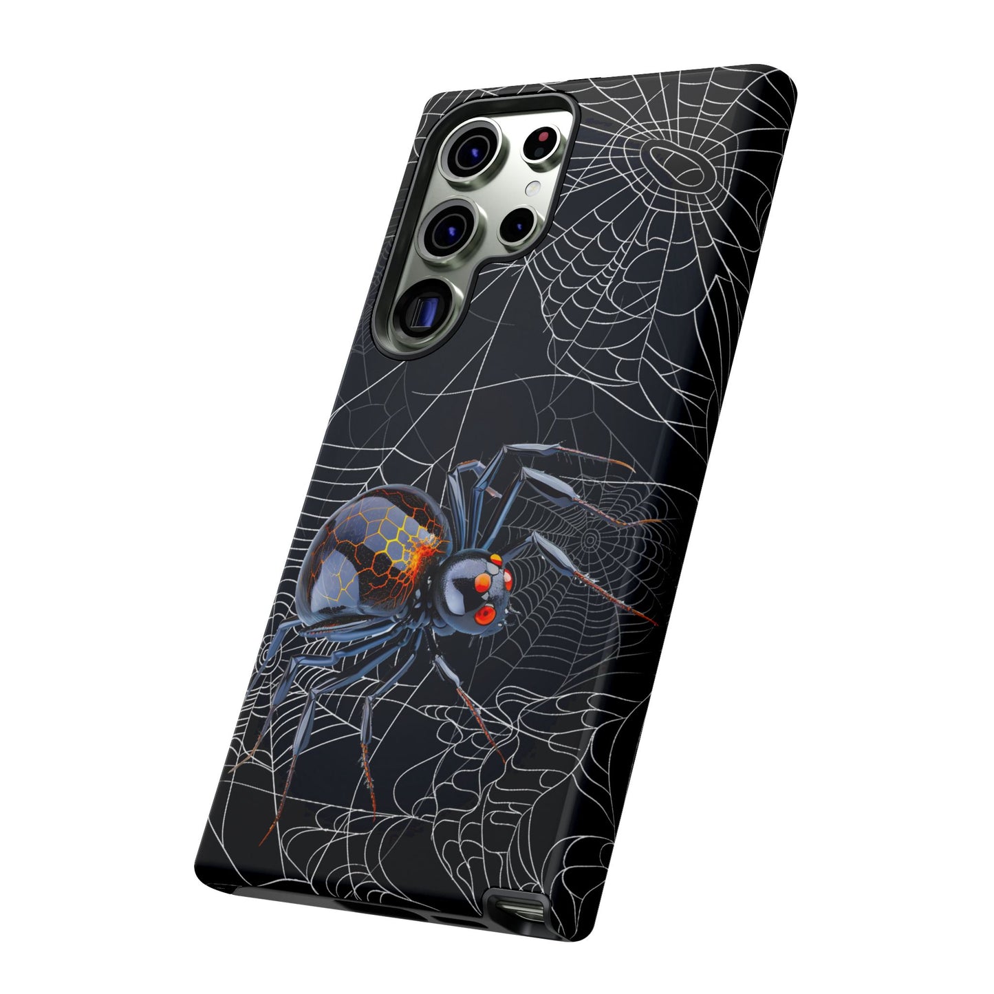 Spider Web Phone Case - Tough Cases for Halloween, Spooky Decor, Gift for Teens, Gothic Style, Unique Customizable Covers