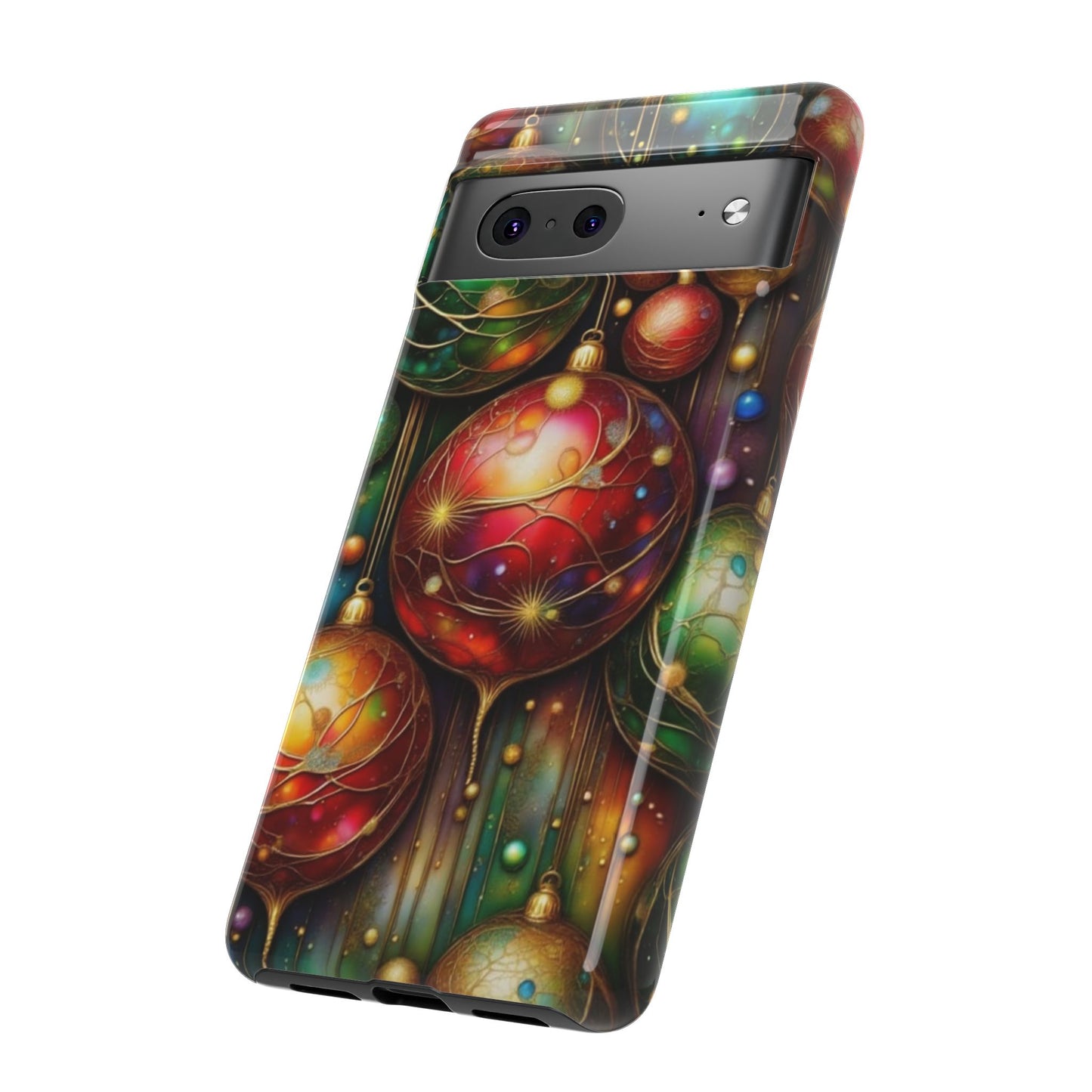 Colorful Holiday Phone Case, Festive Smartphone Cover, Christmas Gift, Artistic Phone Protector, Unique Holiday Accessory