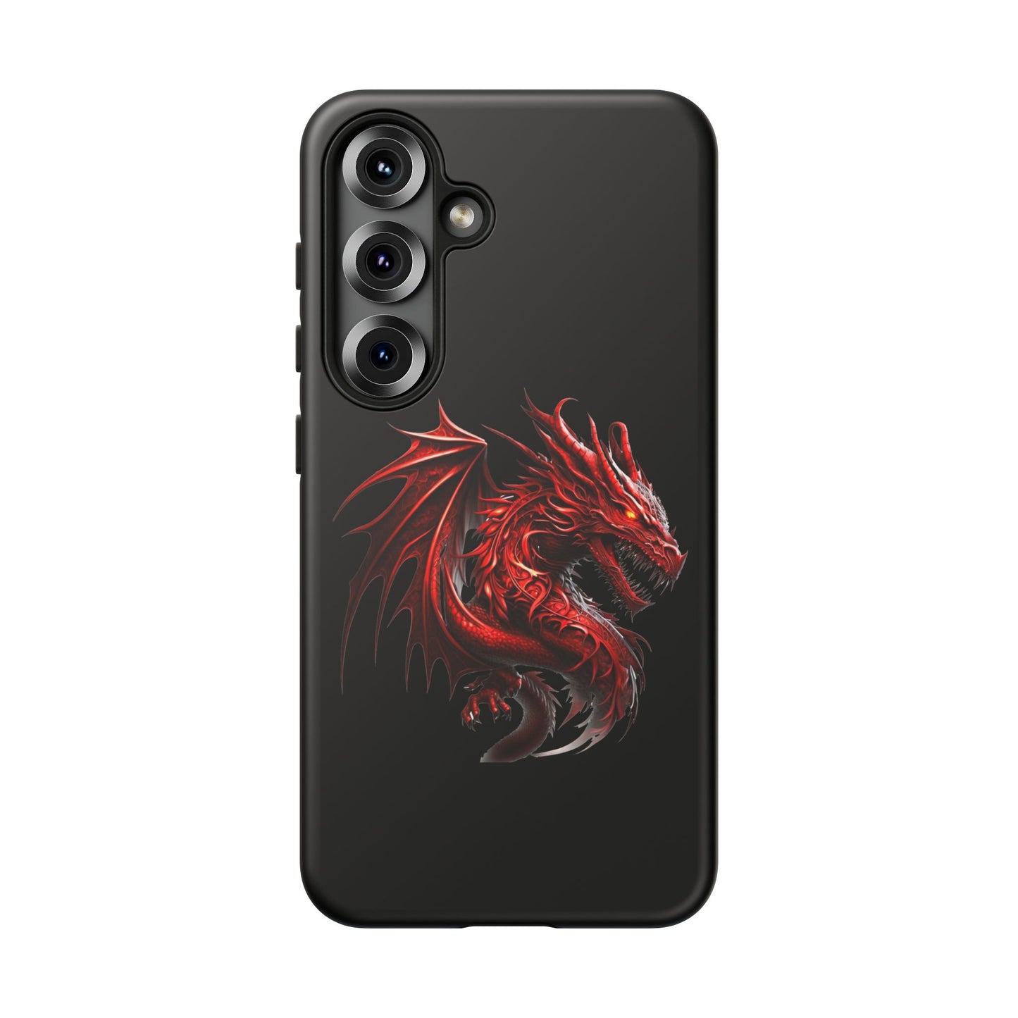 Red Dragon Phone Case, Fantasy Case, Tough Phone Cover, Gift for Gamers, Dragon Lover, Unique Mobile Accessory