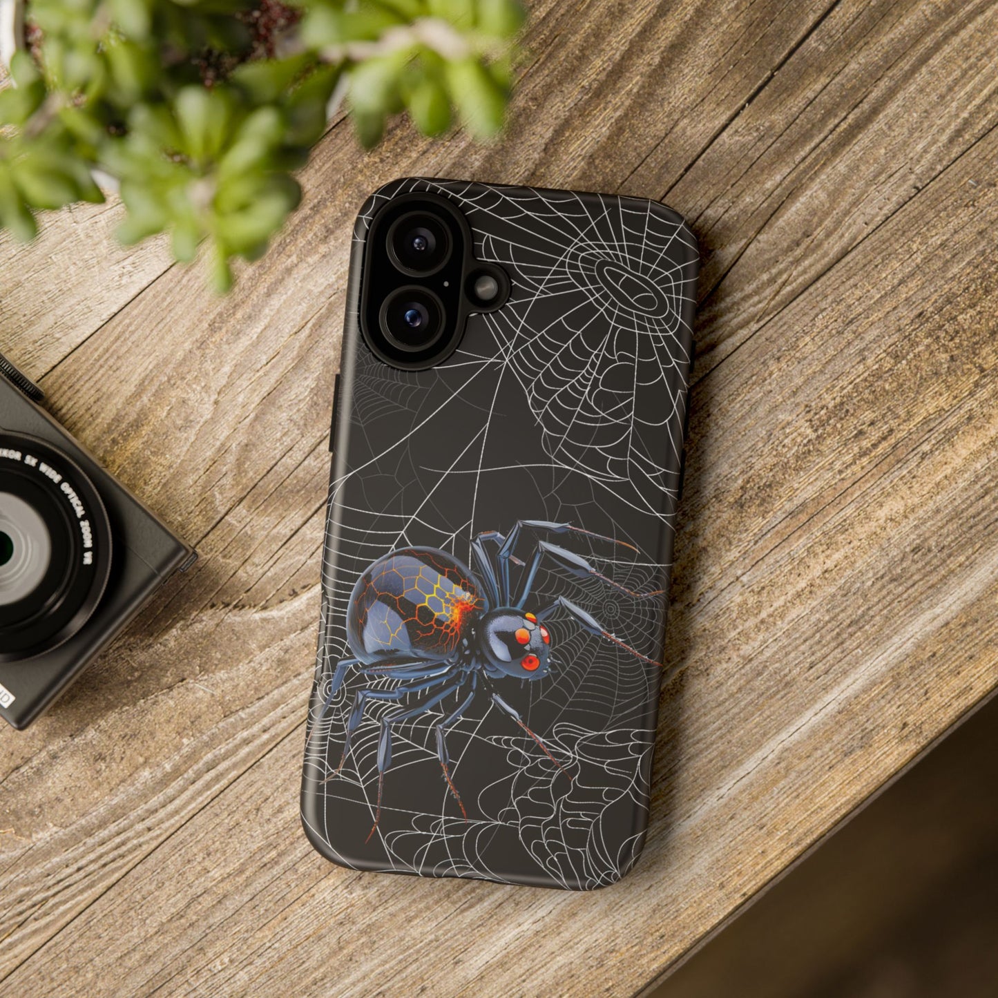 Spider Web Phone Case - Tough Cases for Halloween, Spooky Decor, Gift for Teens, Gothic Style, Unique Customizable Covers