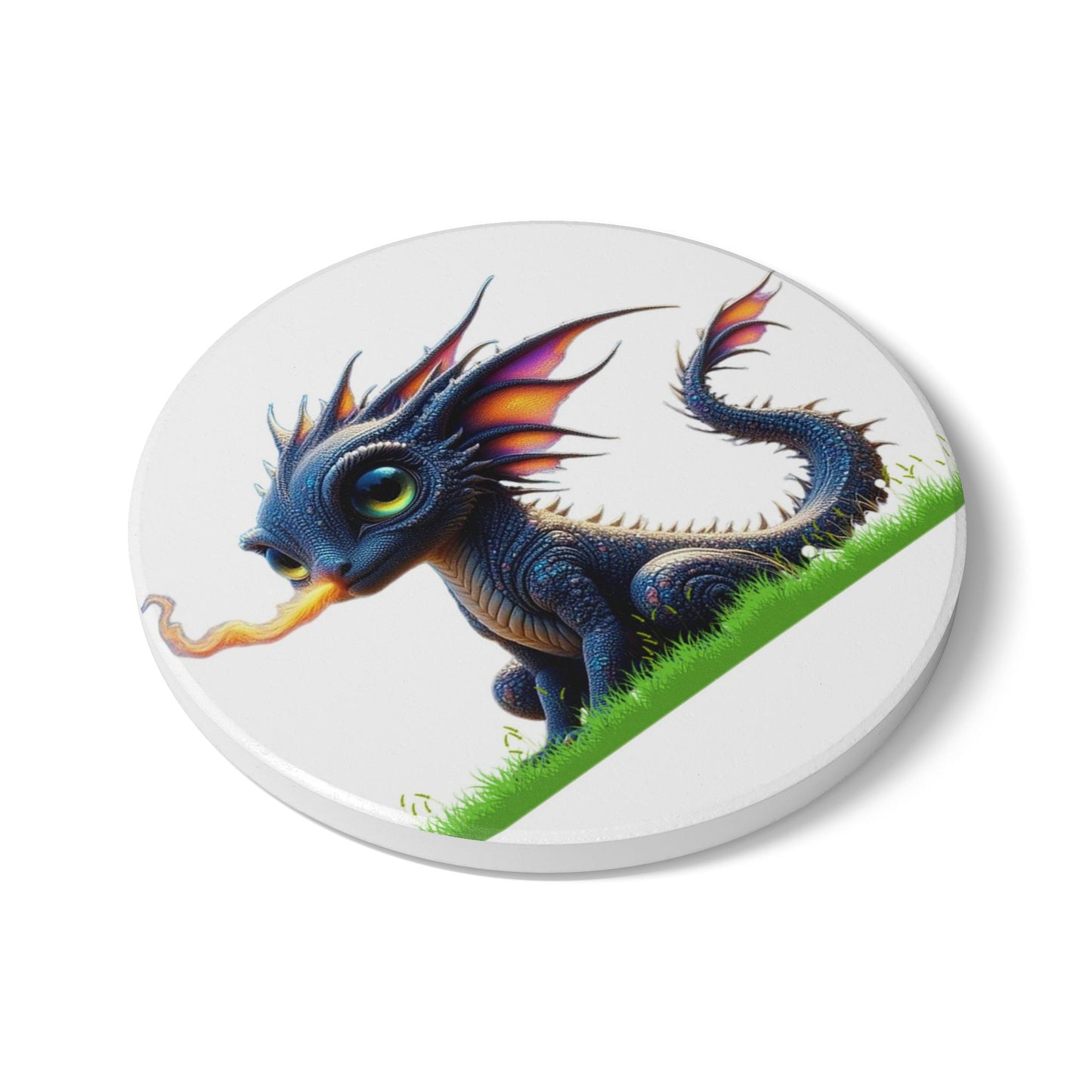 Ceramic Coaster, Baby Dragon Atlas
