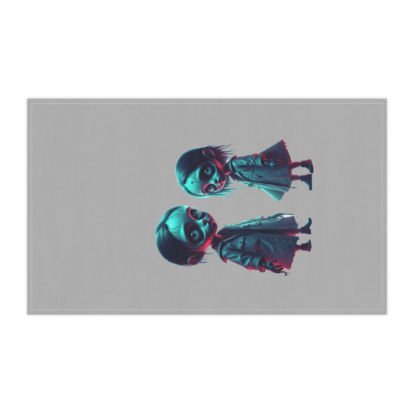 Tiny Terrors Annabelle & Annalise, Tea Towels (cotton, poly), Zombie Kids