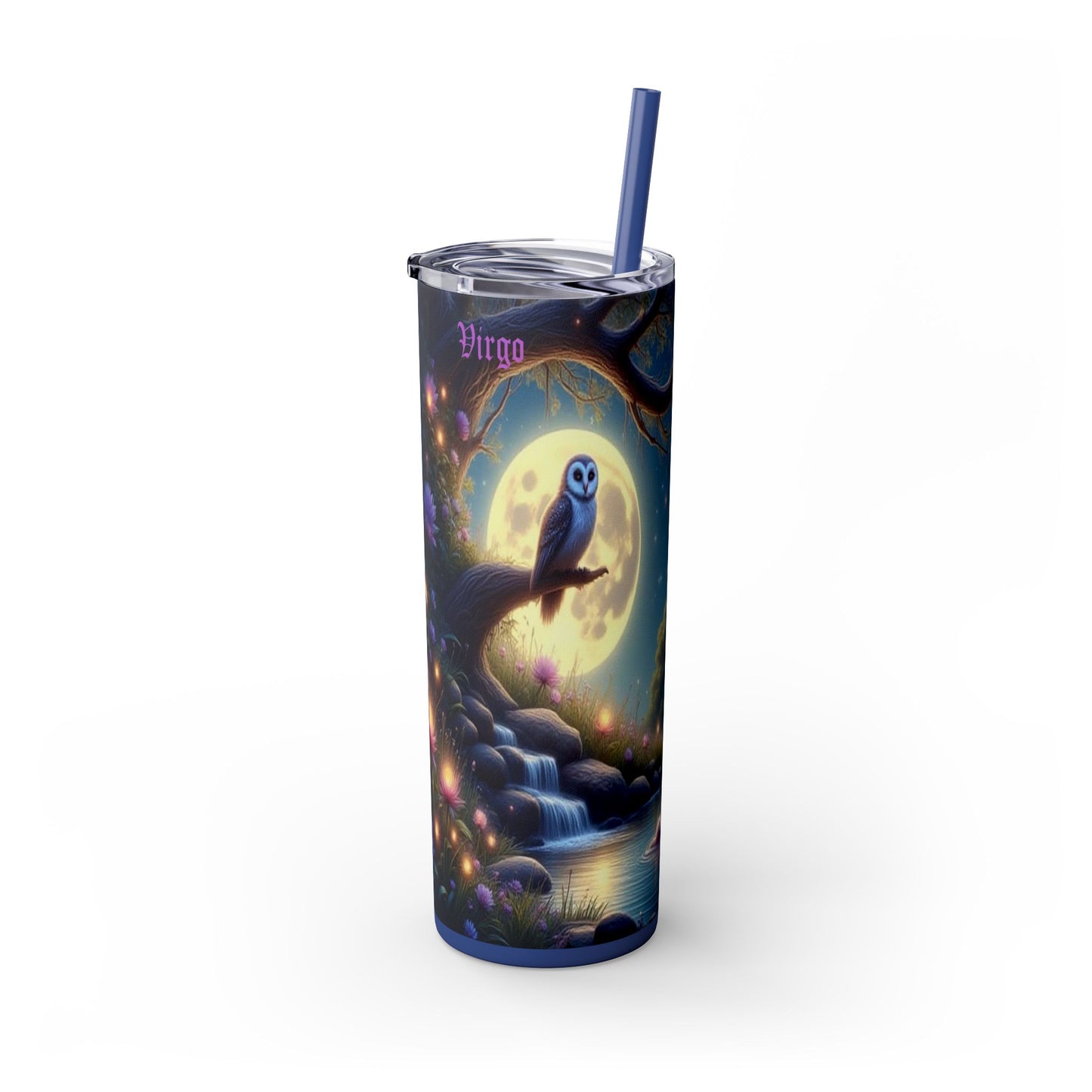 Zodiac Virgo Tumbler with Straw, 20oz