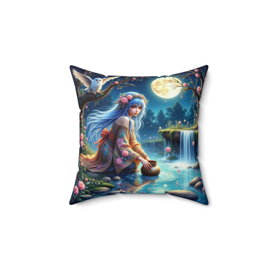 Zodiac Virgo, Enchanting Fairy Tale Pillow, Cozy Home Decor, Ideals for Bedrooms, Gift for Dreamers, Magical Pillow for Relaxation, Nature-Inspired [...]