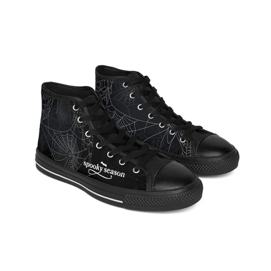 Spooky Season Sneakers for Women, Halloween Footwear, Trendy High Tops, Fall Fashion, Gift for Her