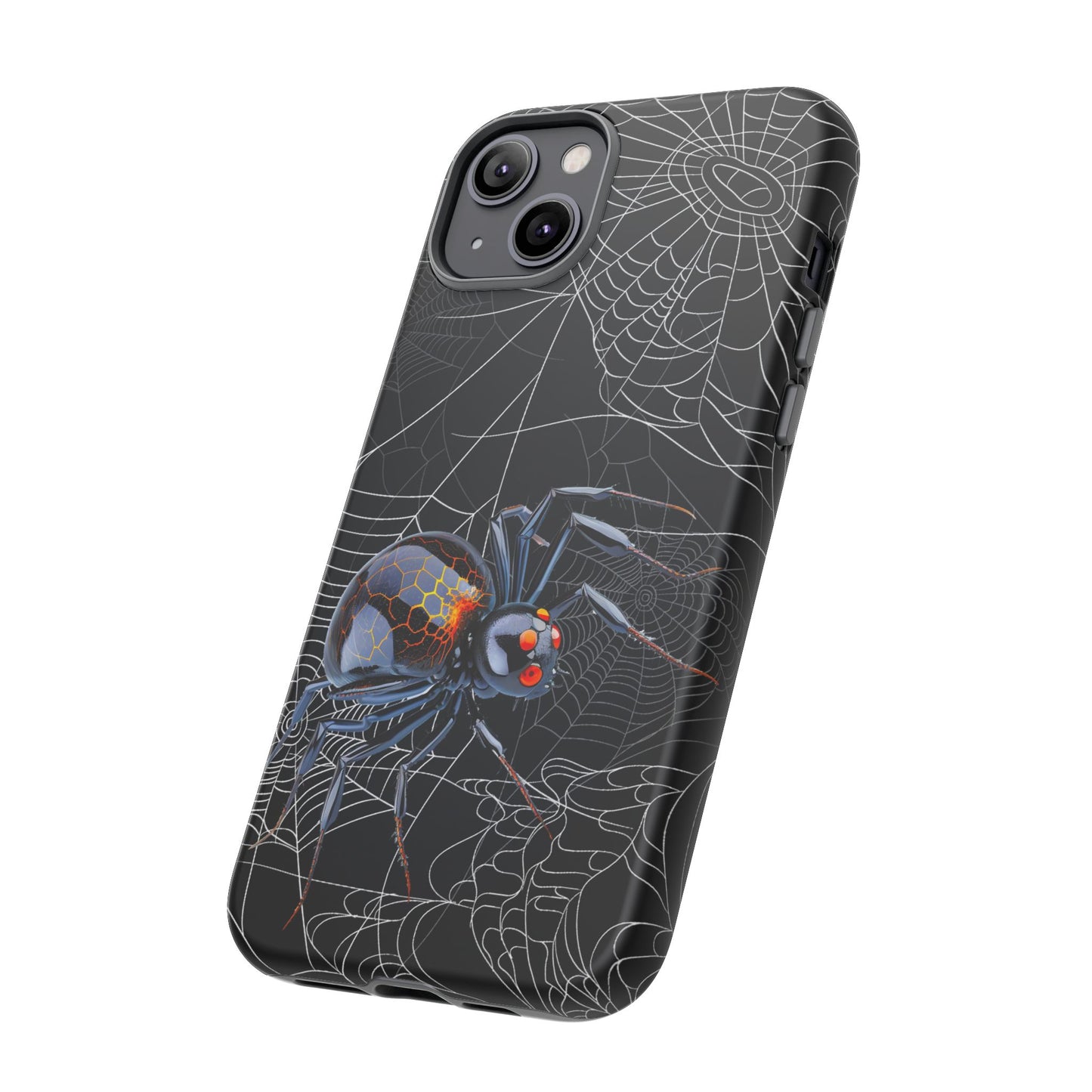 Spider Web Phone Case - Tough Cases for Halloween, Spooky Decor, Gift for Teens, Gothic Style, Unique Customizable Covers