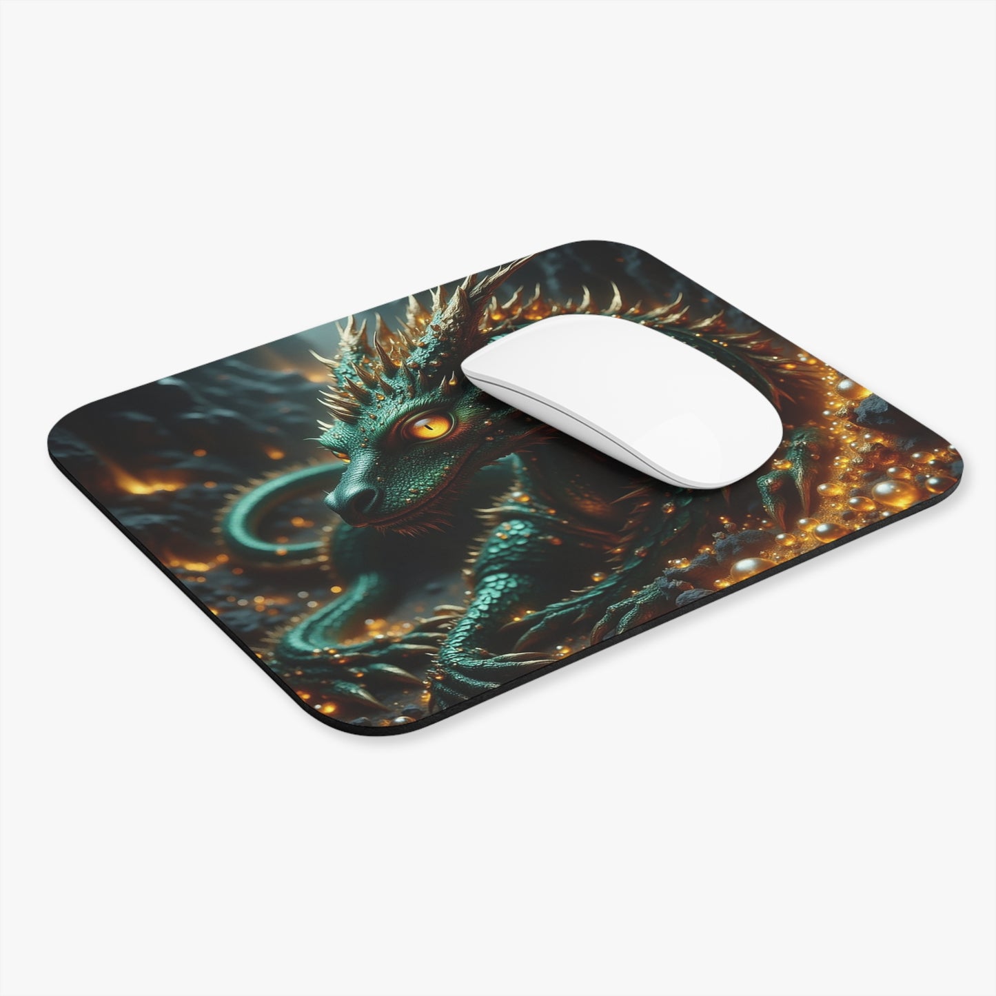 Dragon-Inspired Mouse Pad, Fantasy Desk Accessory, Gamer Gift, Office Decor, Unique Gift for Dragon Lovers