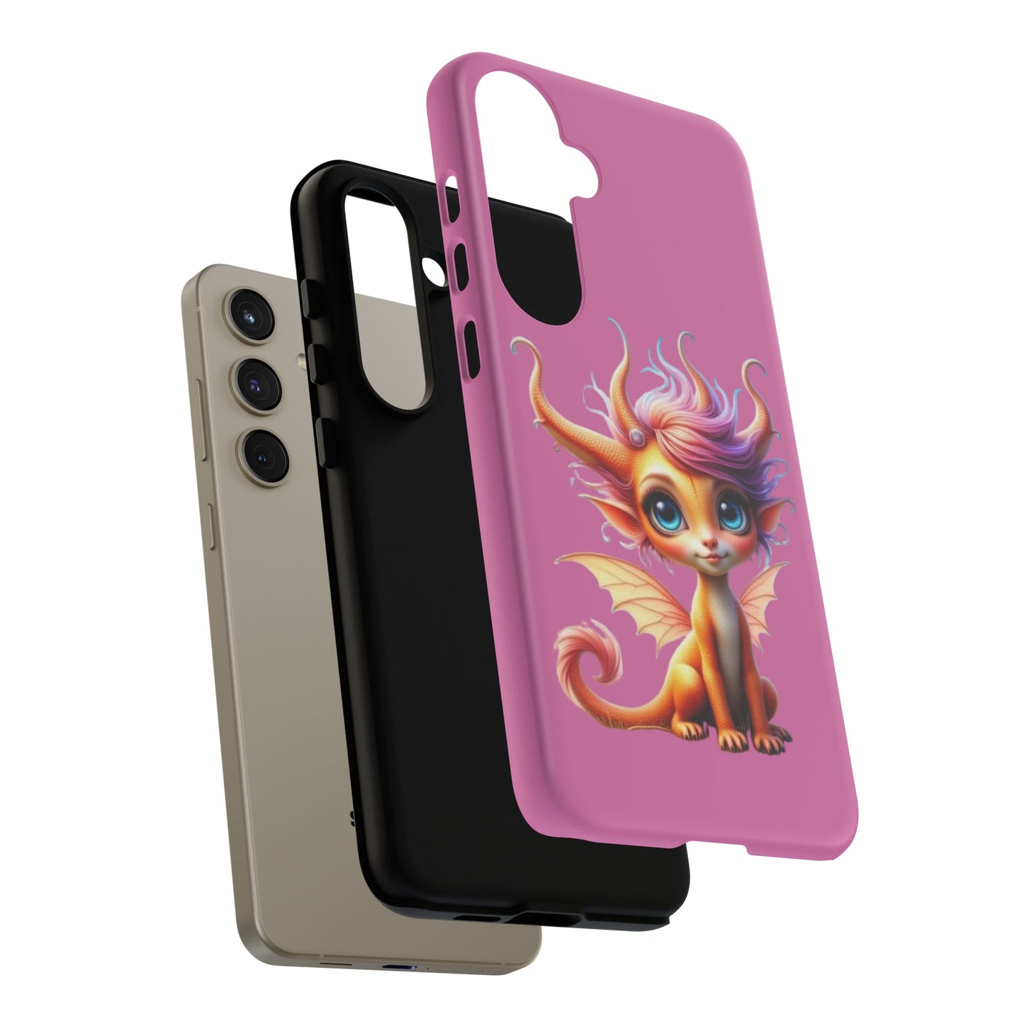 Dragon-Themed Phone Case, Cute Fantasy Phone Cover, Gifts for Kids, Magical Dragon Design, Birthday Present, Phone Accessories