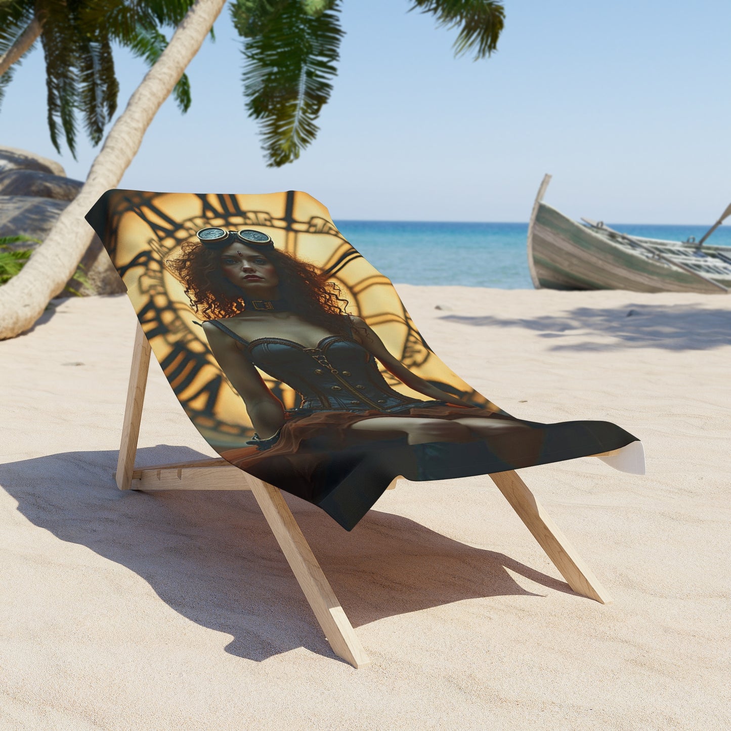 Steampunk Beach Towel - Vintage Style, Summer Essential, Poolside Accessory, Outdoor Fun, Gift Idea