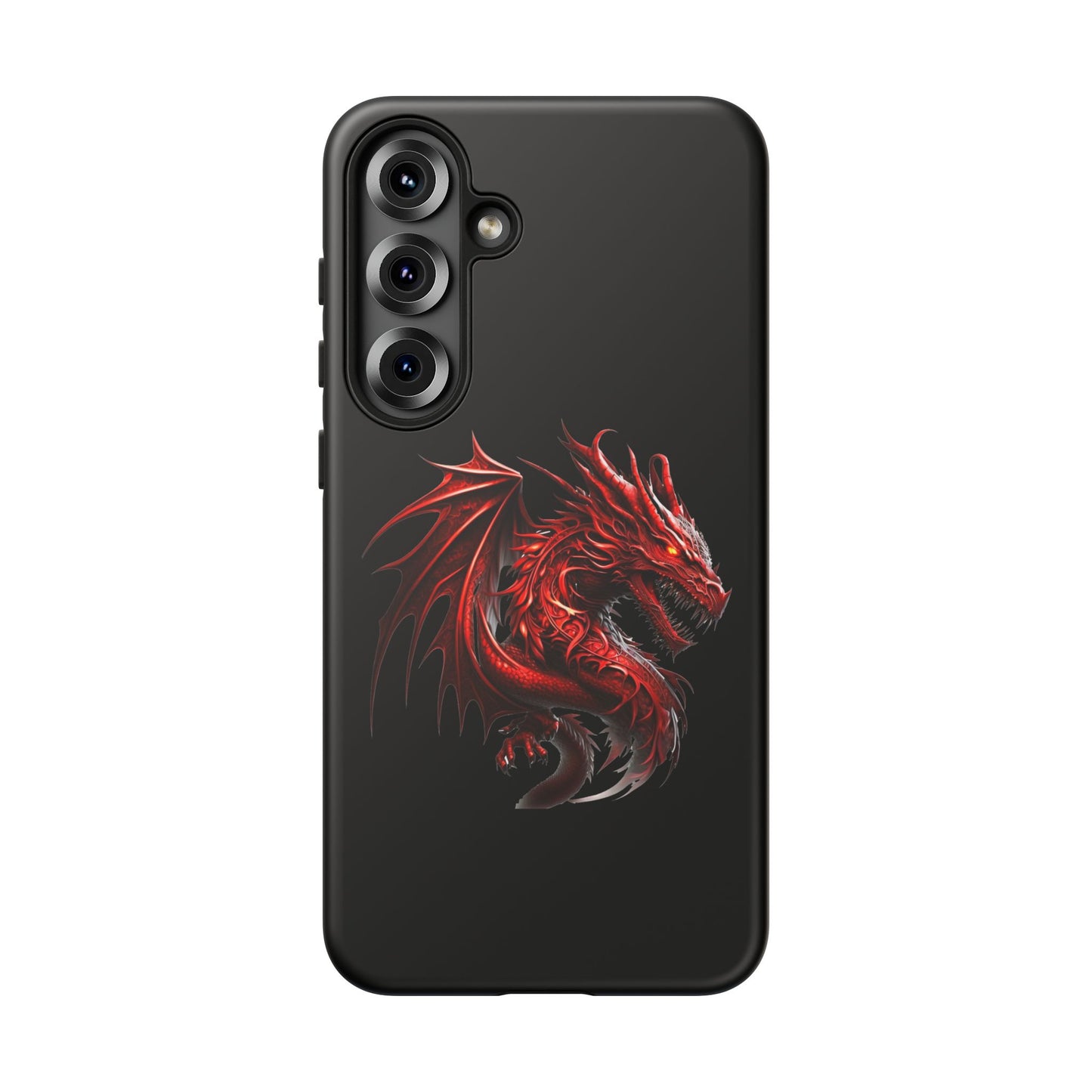 Red Dragon Phone Case, Fantasy Case, Tough Phone Cover, Gift for Gamers, Dragon Lover, Unique Mobile Accessory