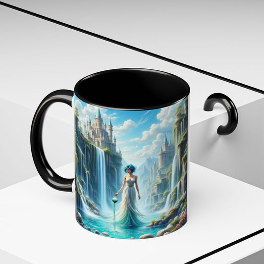 Astrology Aquarius, Accent Coffee Mug - 11oz and 15oz