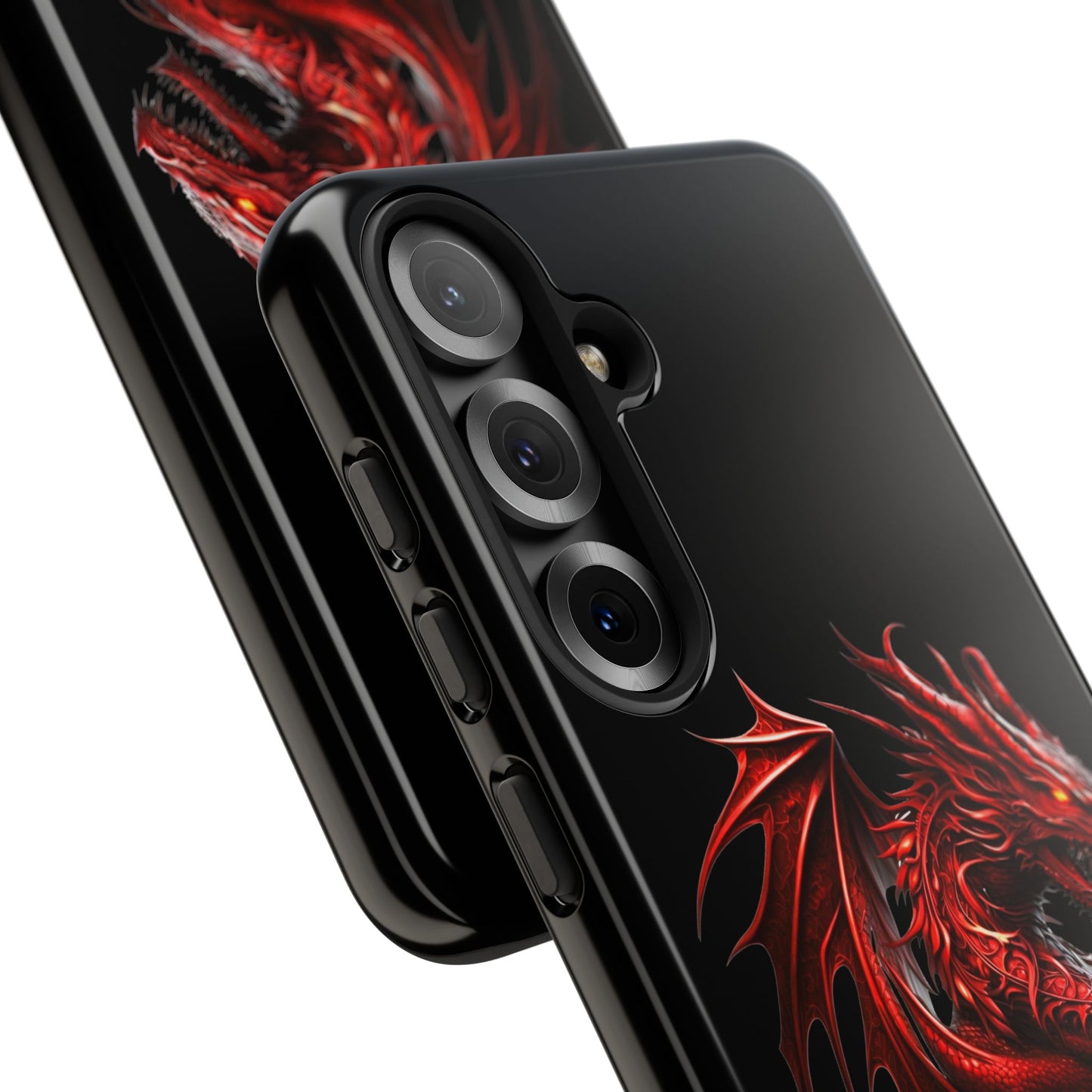 Red Dragon Phone Case, Fantasy Case, Tough Phone Cover, Gift for Gamers, Dragon Lover, Unique Mobile Accessory