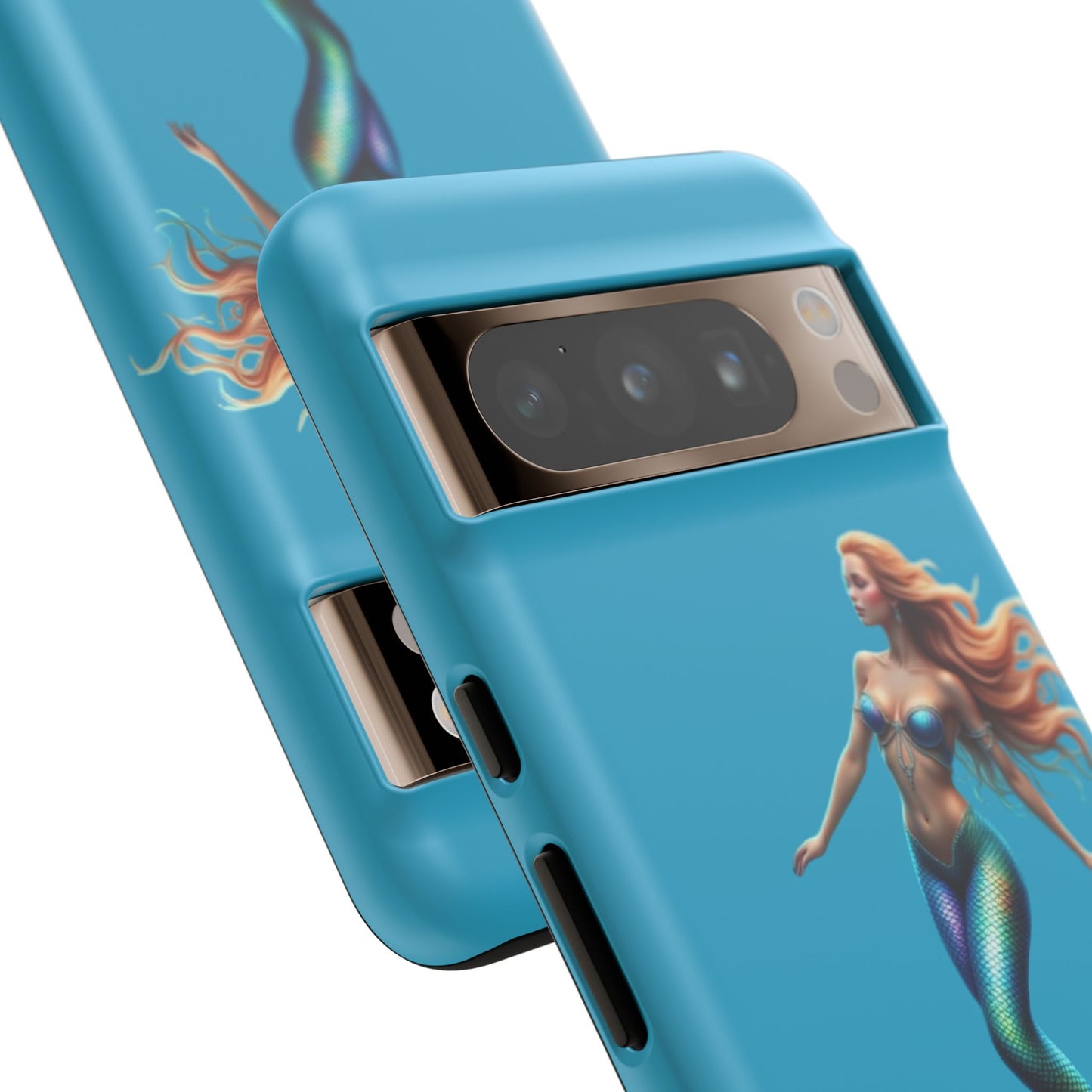 Mermaid Phone Case, Tough Phone Cover, Ocean Lover Gift, Cute Mermaid Accessory, Summer Vibes Case