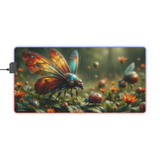 Colorful Fantasy LED Gaming Mouse Pad, Vibrant Desktop Accessory, Great for Gamers, Unique Gift for Him/Her, Perfect for Gaming Setup, Steampunk Design