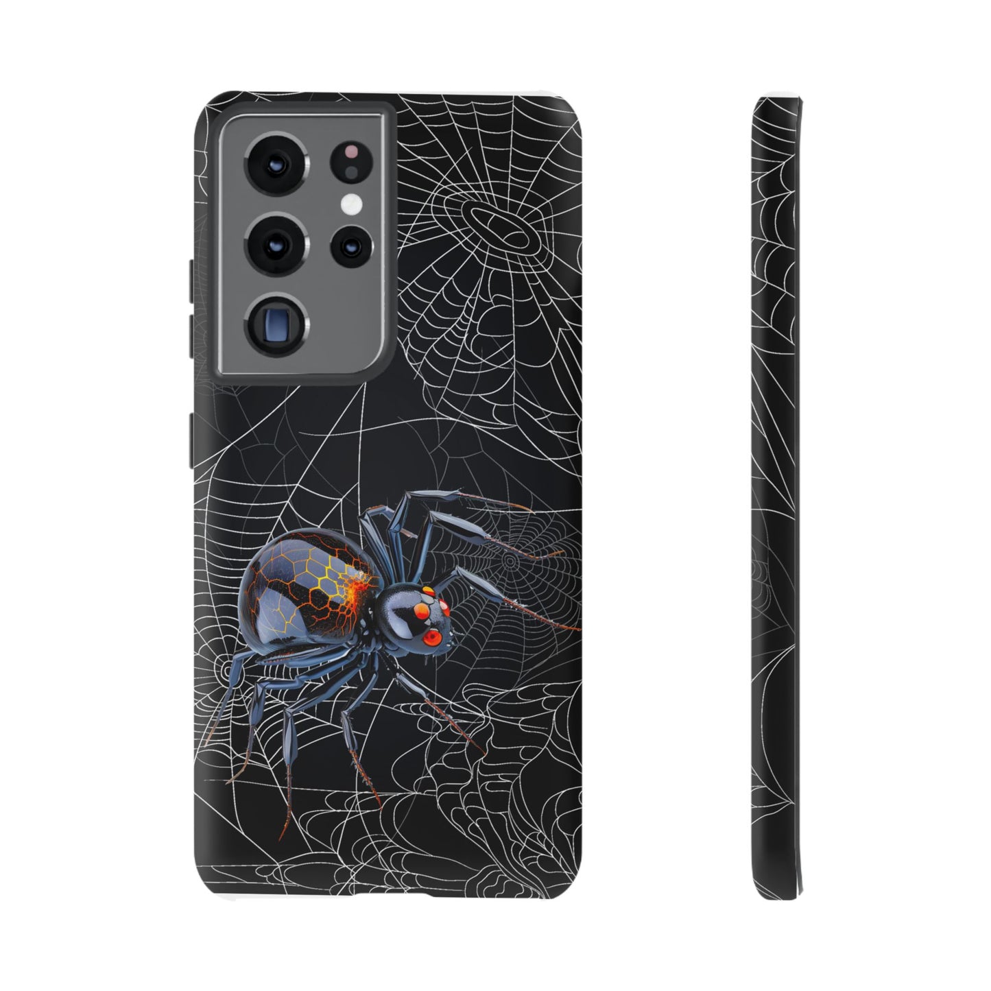 Spider Web Phone Case - Tough Cases for Halloween, Spooky Decor, Gift for Teens, Gothic Style, Unique Customizable Covers