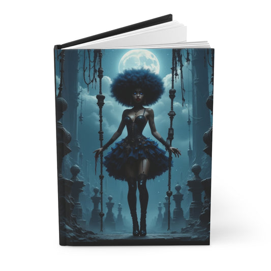 Elegant Fantasy Hardcover Journal - Moonlit Design, Gothic Writing Notebook, Gift for Artists, Creative Journal, Planning Diary
